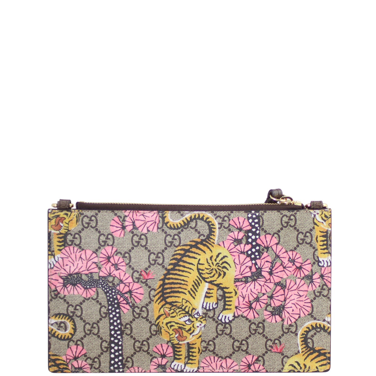 Gucci GG Supreme Bengal Blooms Dual Pouch Shoulder Bag