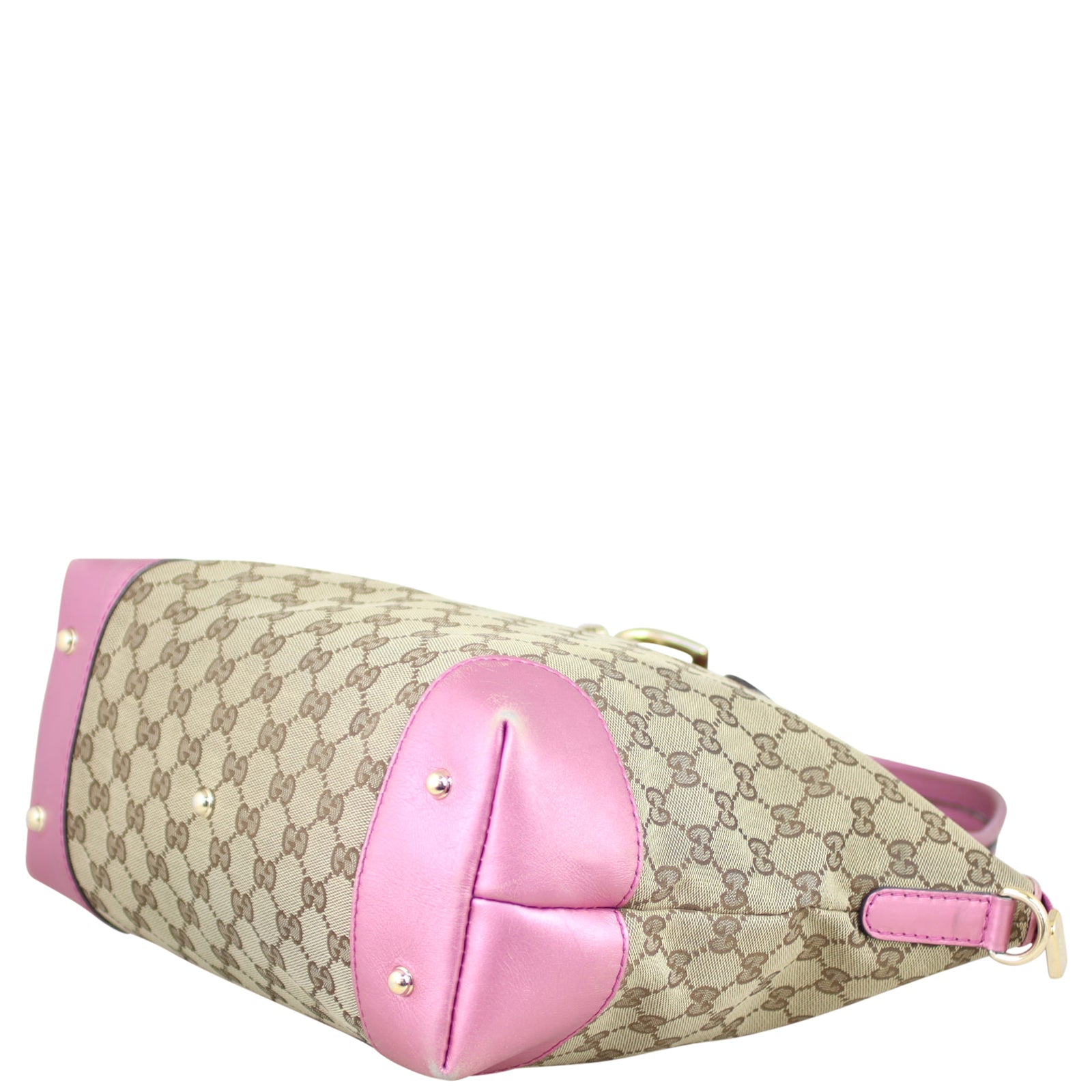 Gucci GG Canvas Heart Bit Charm Tote