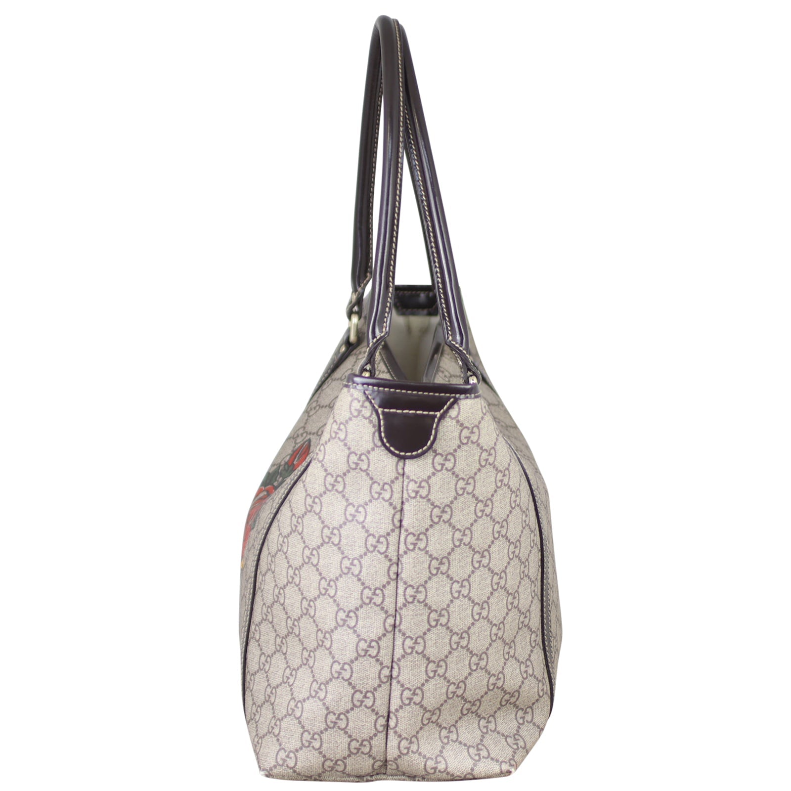 Gucci GG Supreme Tattoo Hearts Joy Tote Medium