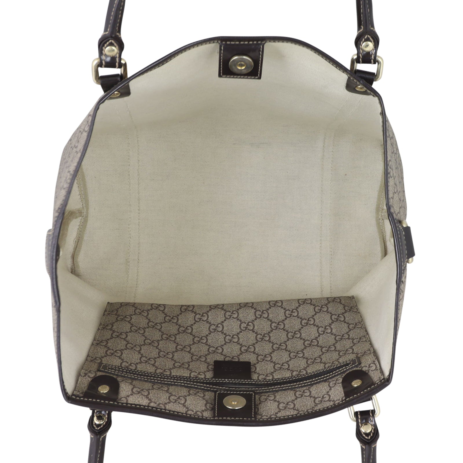 Gucci GG Supreme Tattoo Hearts Joy Tote Medium