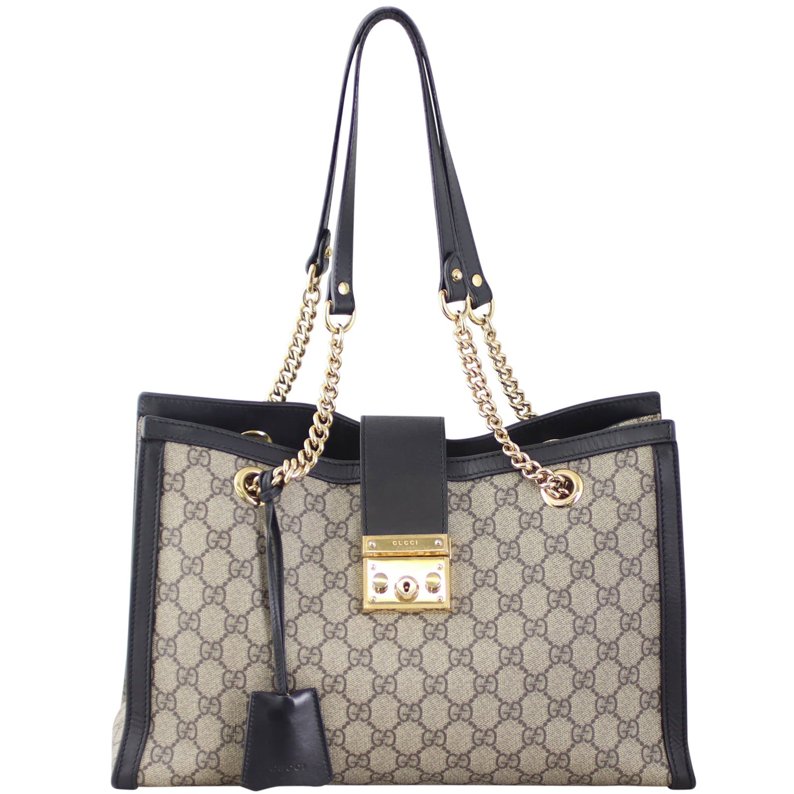Gucci GG Supreme Padlock Tote Medium