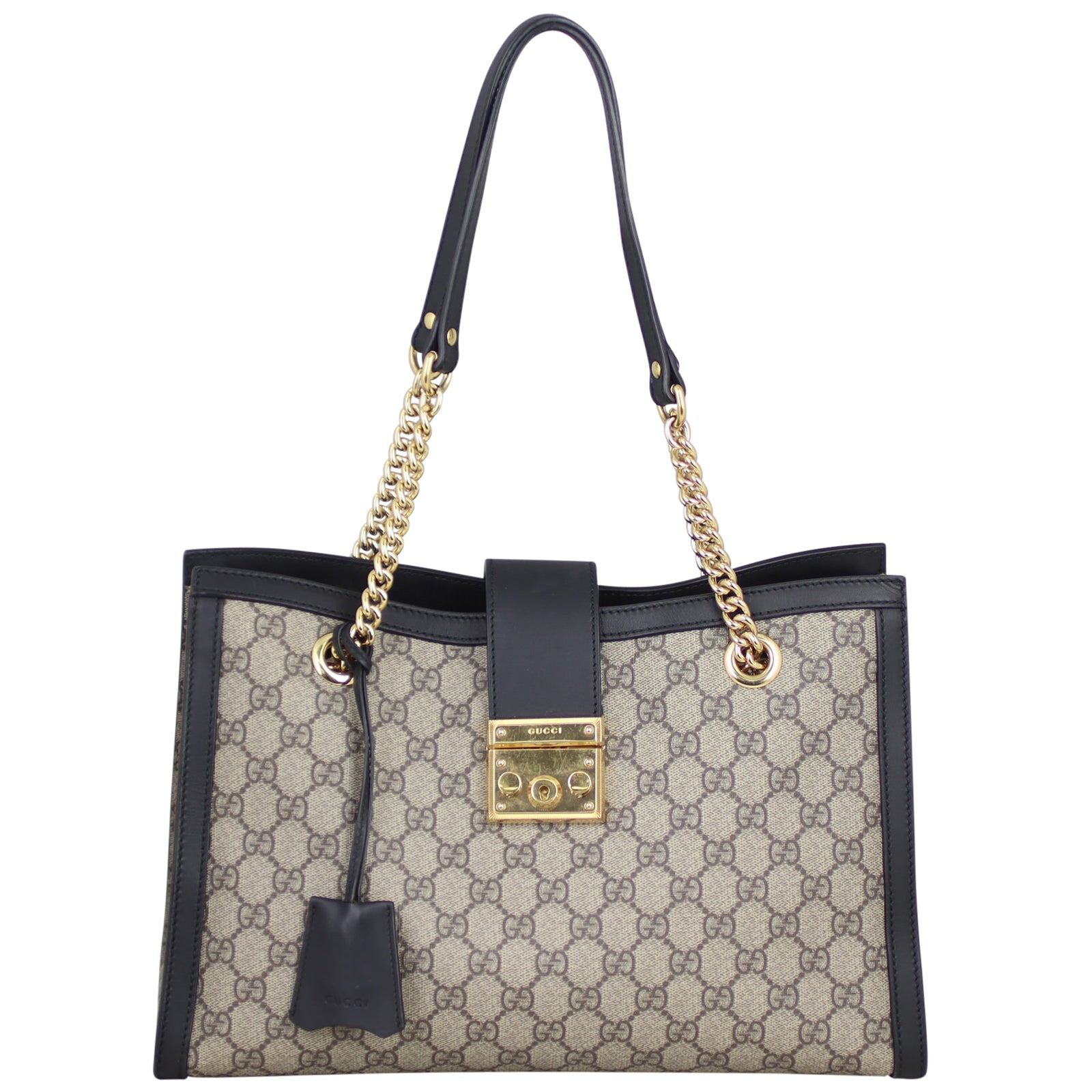 Gucci GG Supreme Padlock Tote Medium