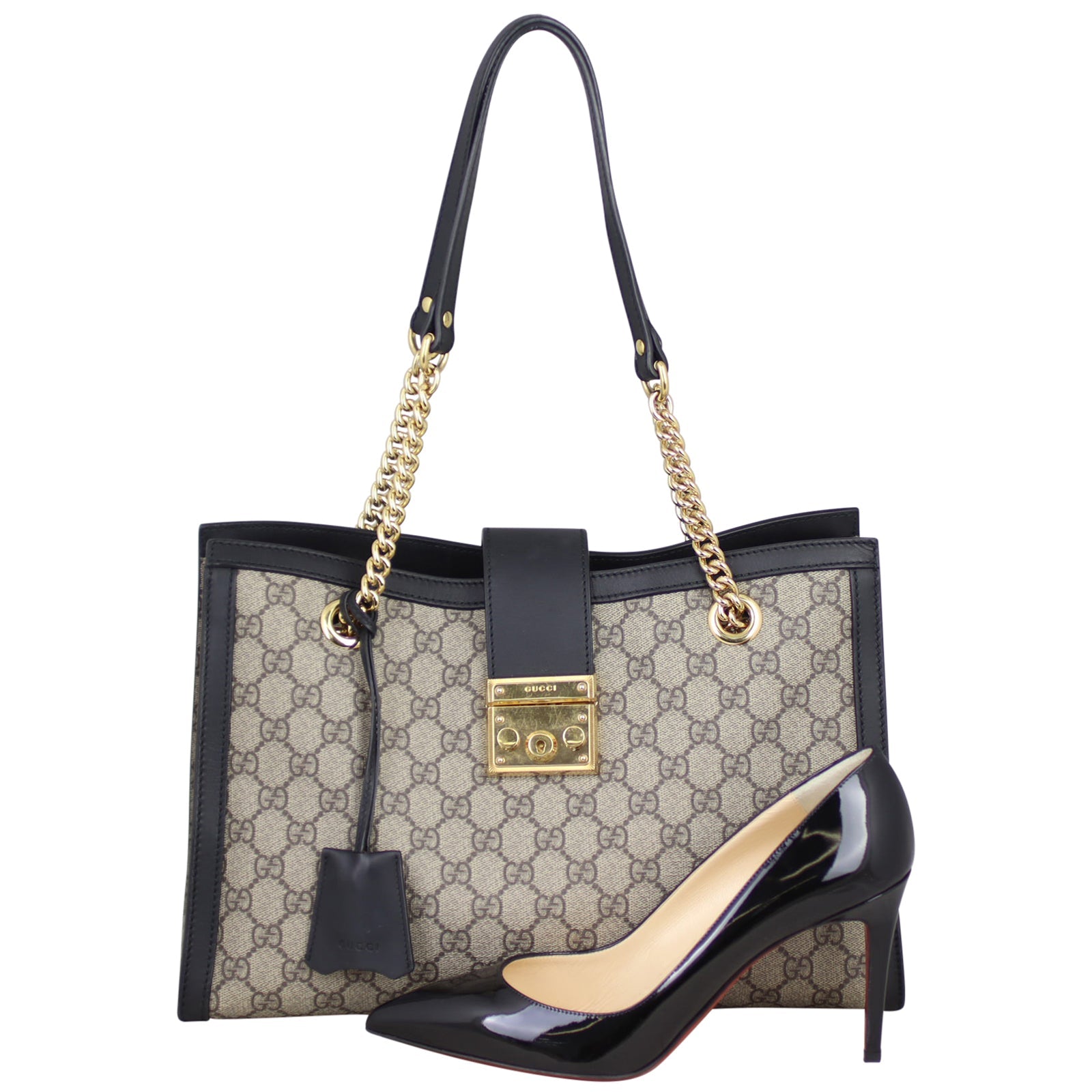 Gucci GG Supreme Padlock Tote Medium