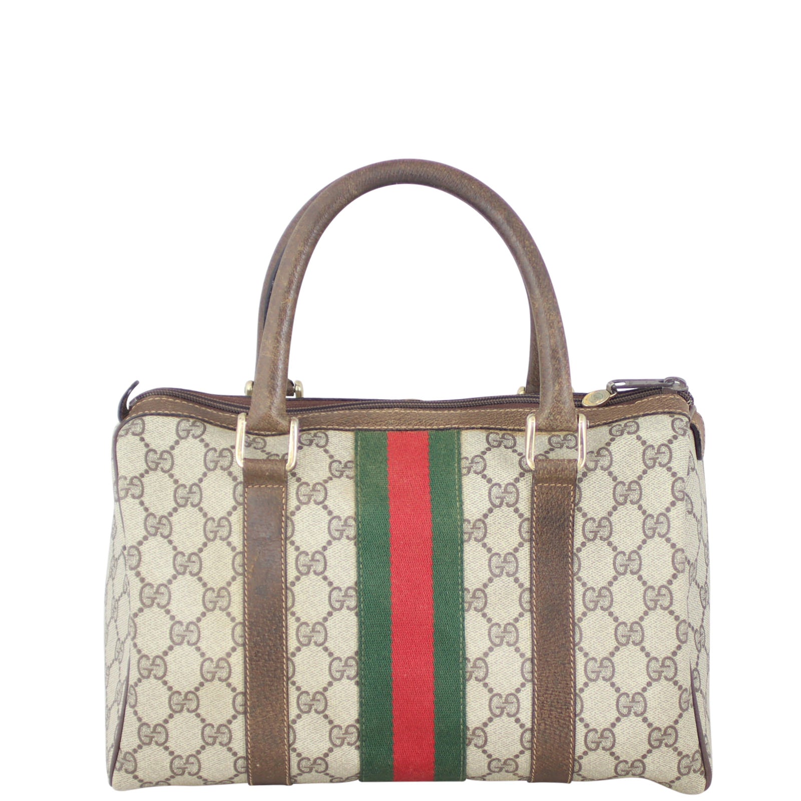 Gucci GG Web Boston Bag