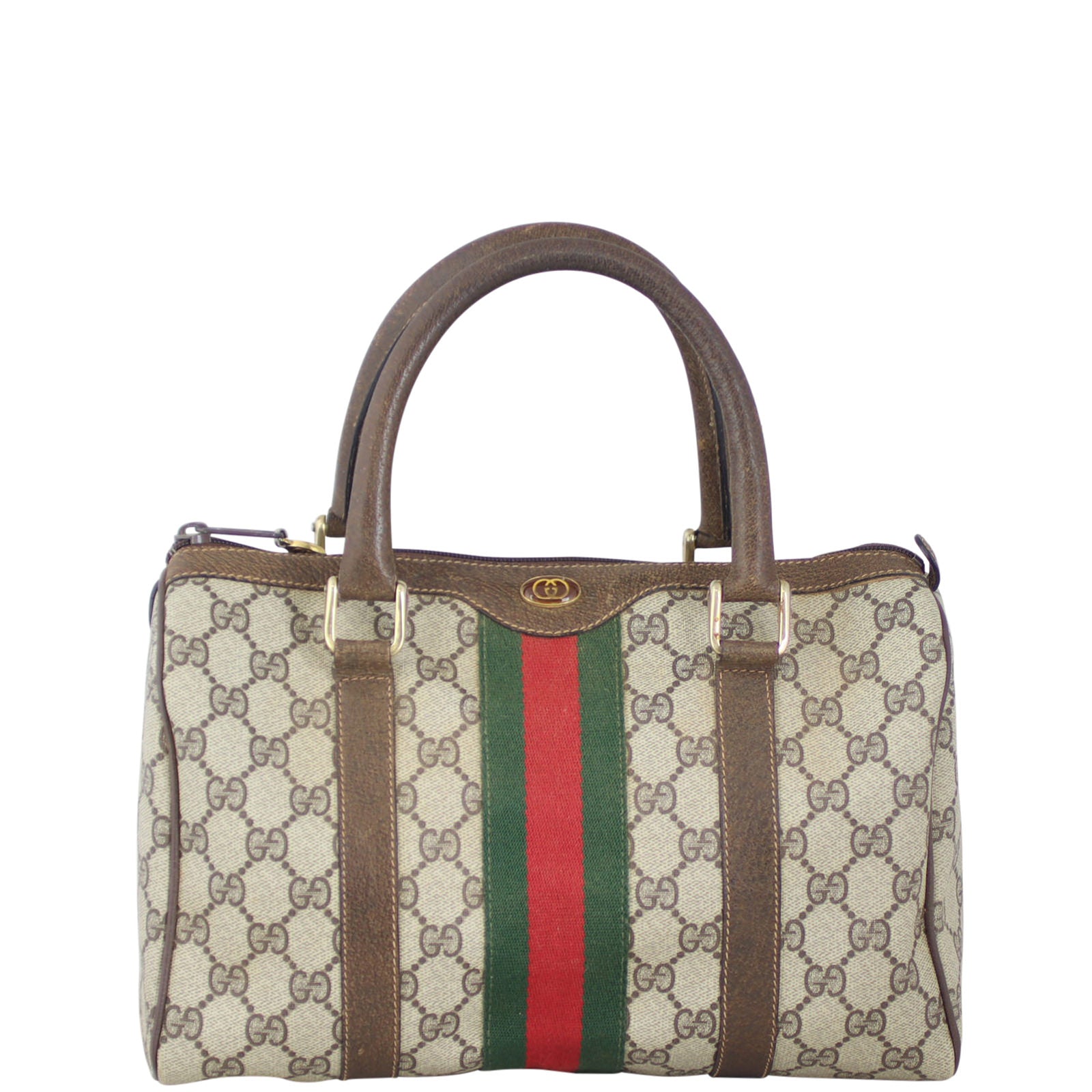 Gucci GG Web Boston Bag
