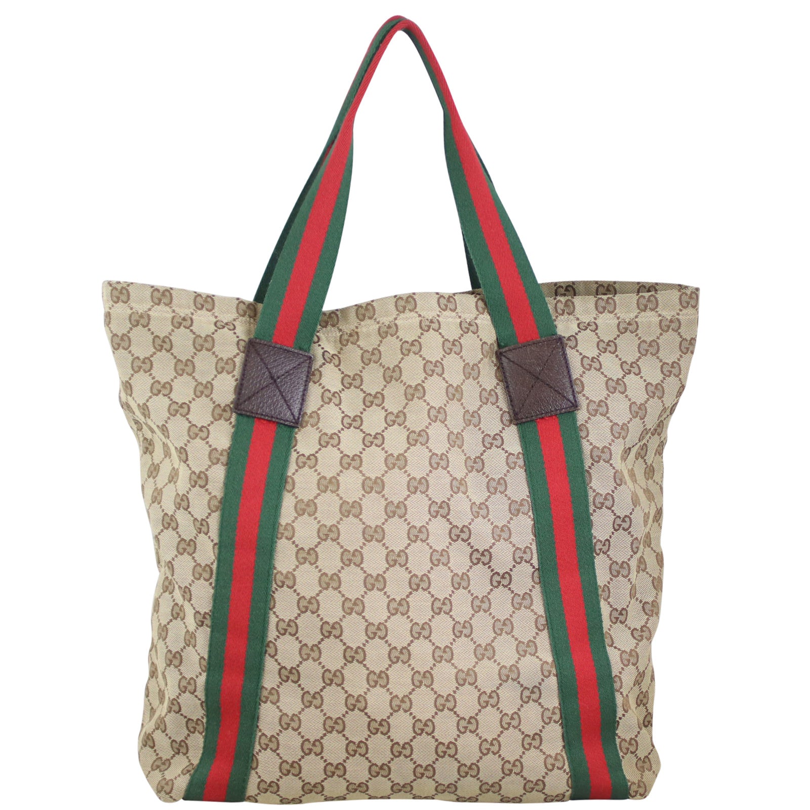 Gucci GG Web Sherry Line Tote