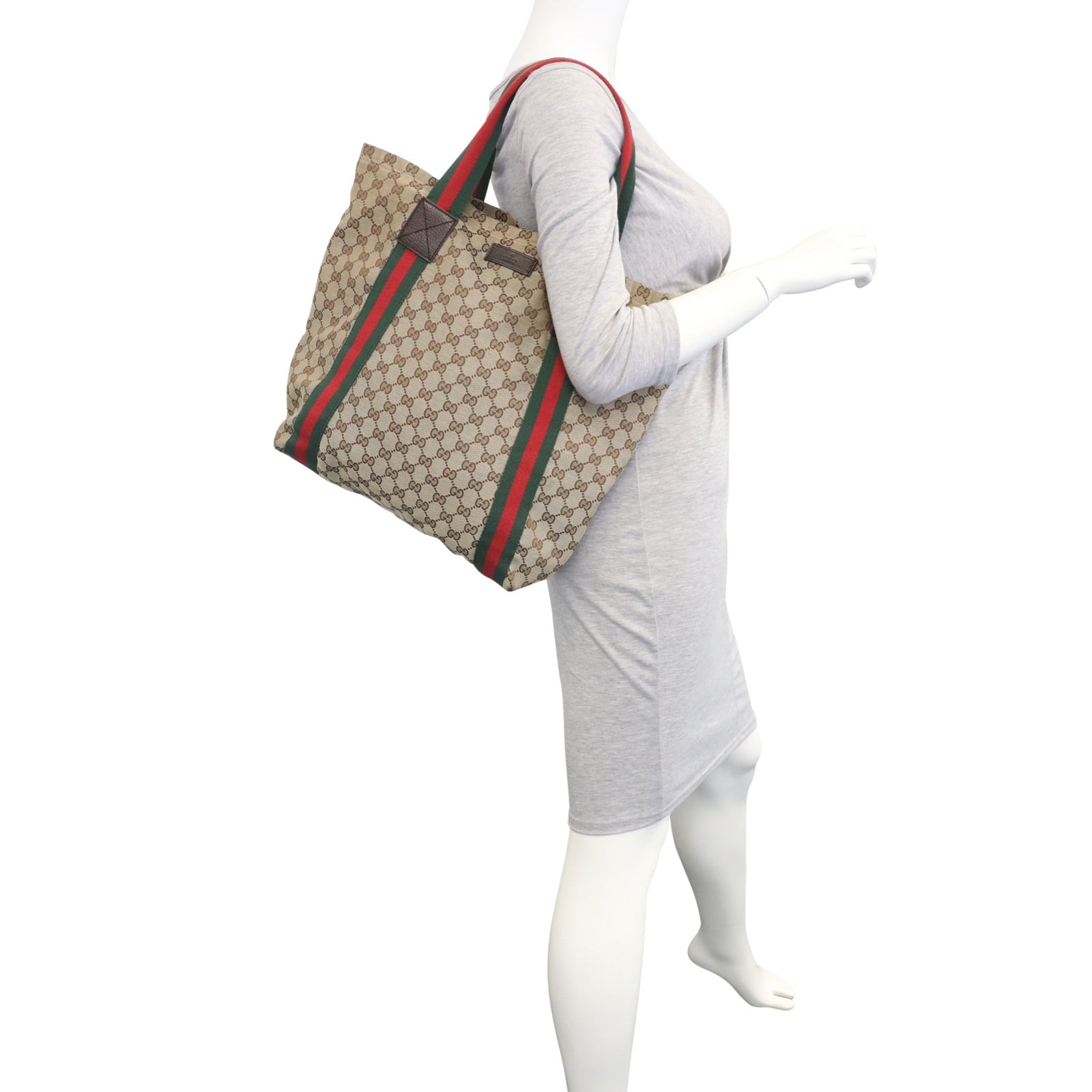 Gucci GG Web Sherry Line Tote