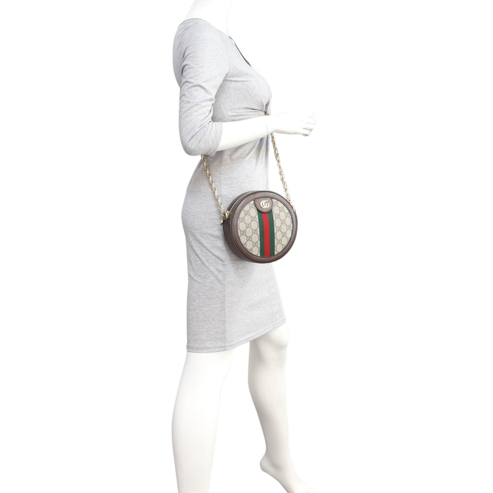 Gucci Ophidia Round Mini Shoulder Bag