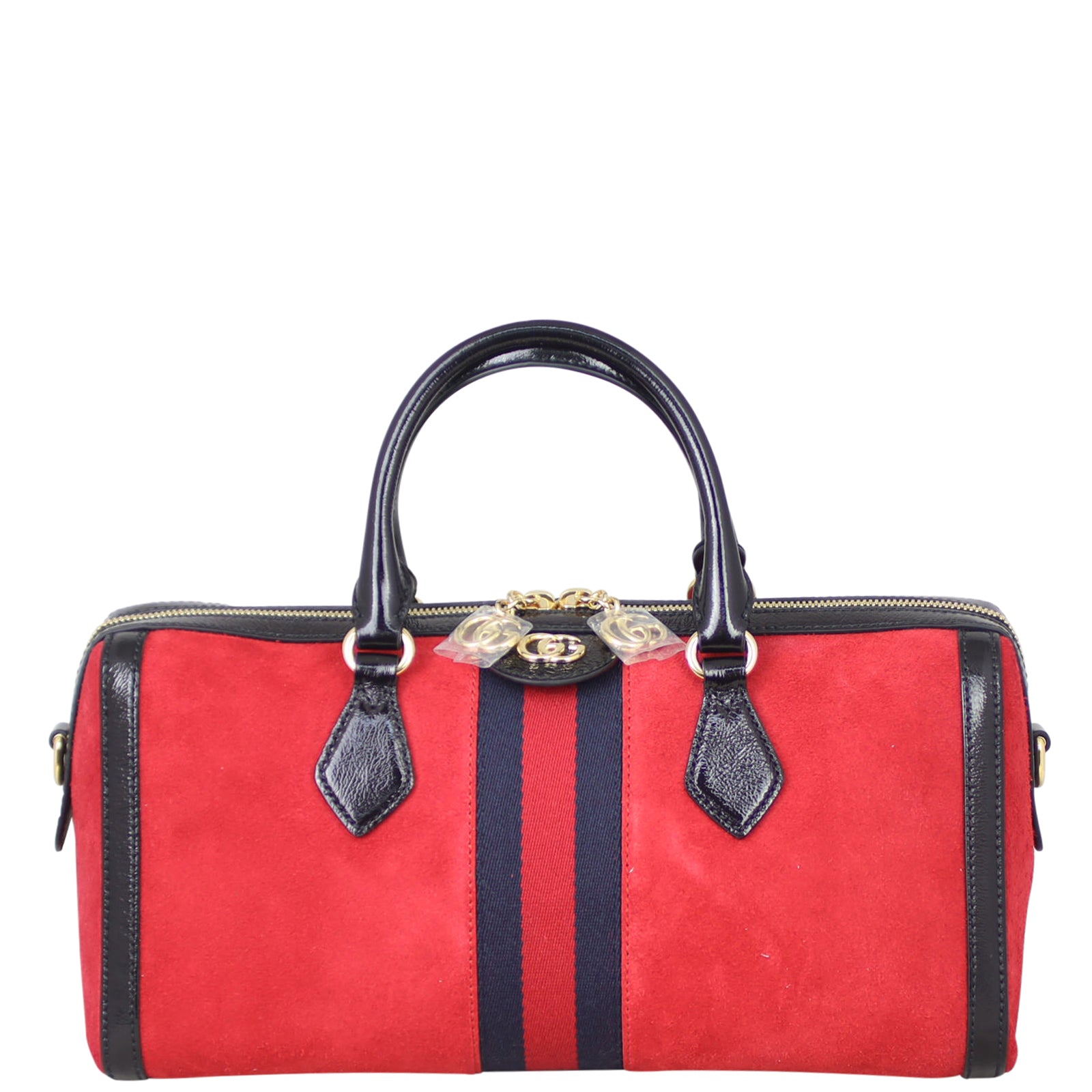 Gucci Ophidia Suede Boston Bag