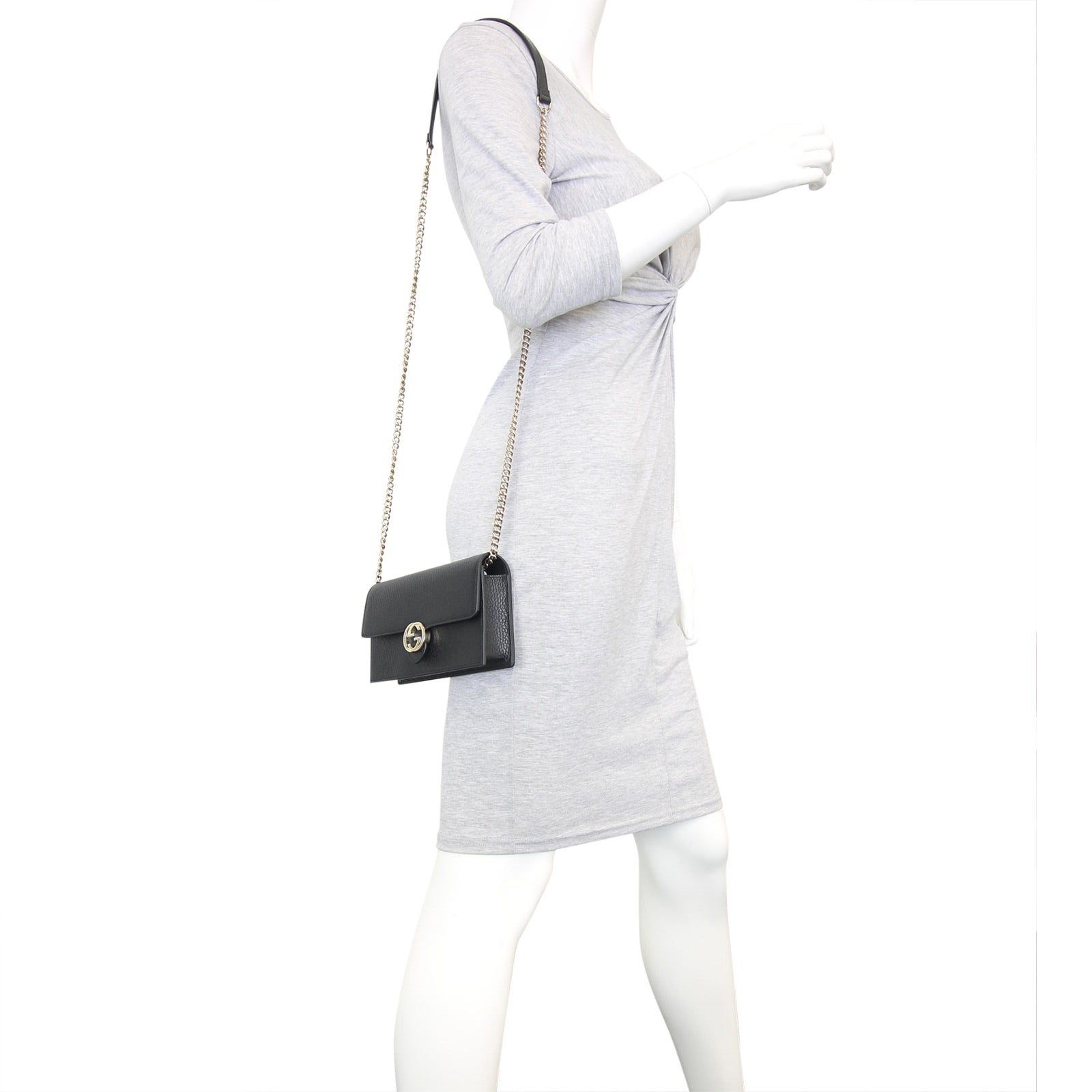 Gucci Piccola Pelleteria Donna Interlocking G Chain Bag