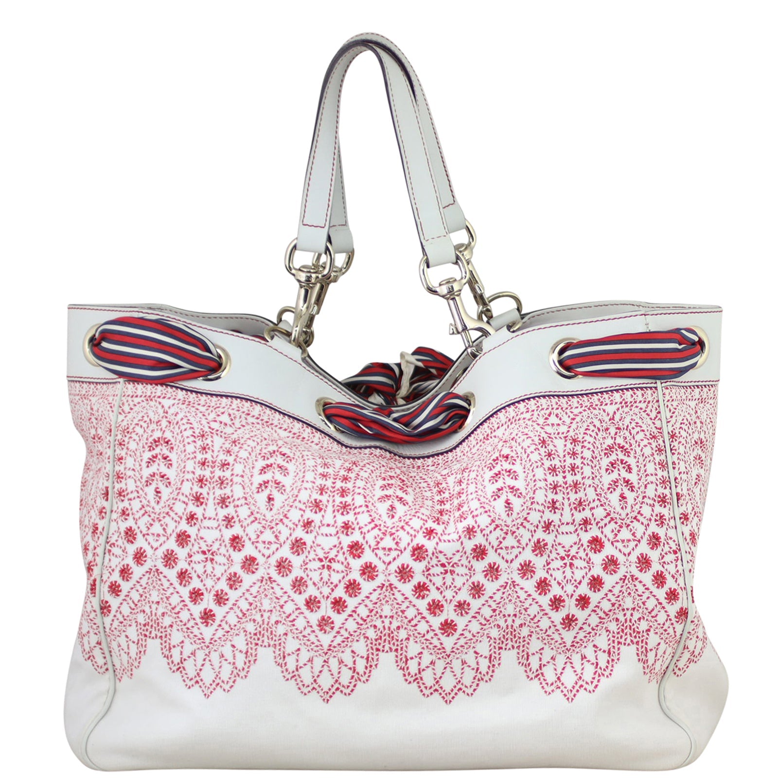 Gucci Positano Large Embroidered Tote