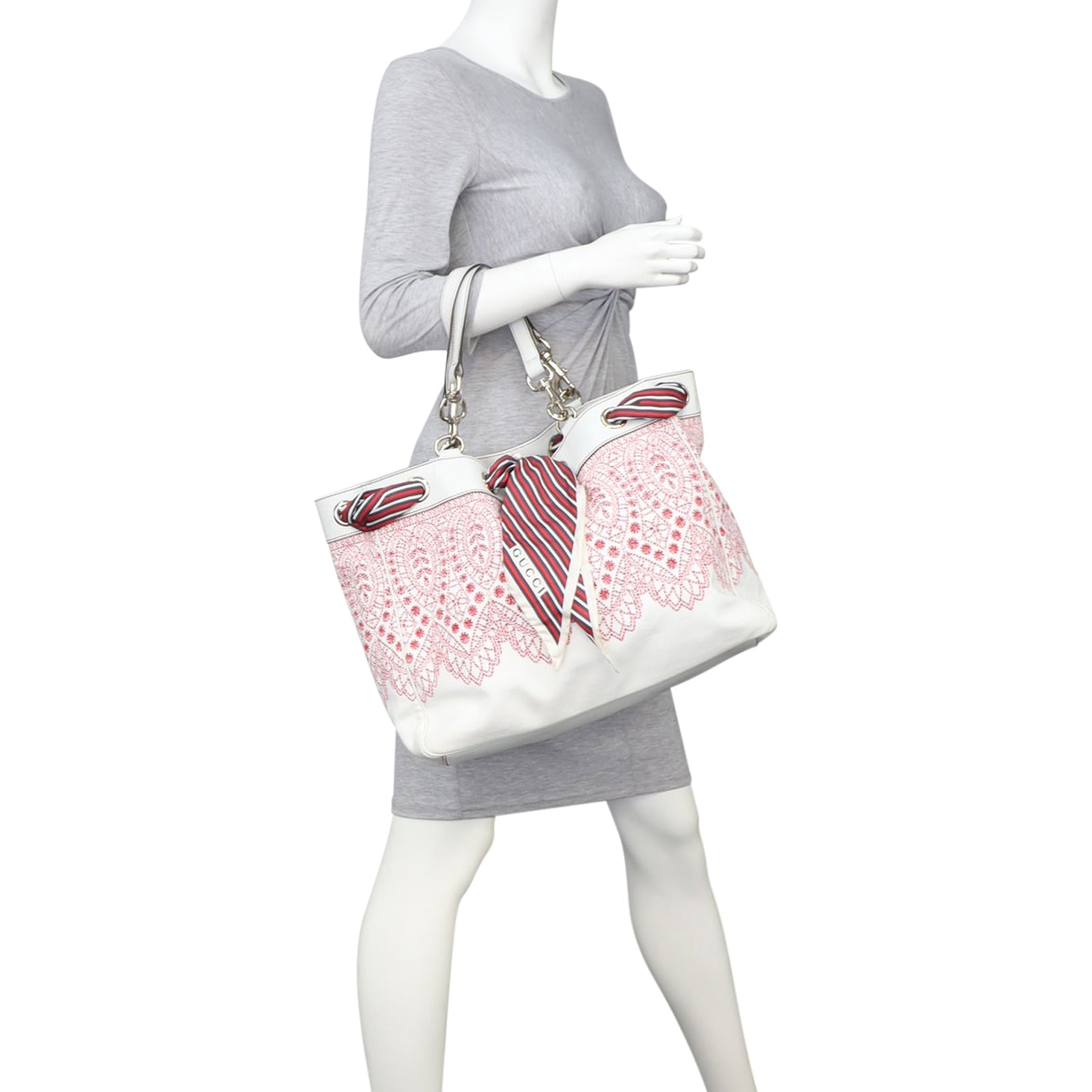 Gucci Positano Large Embroidered Tote