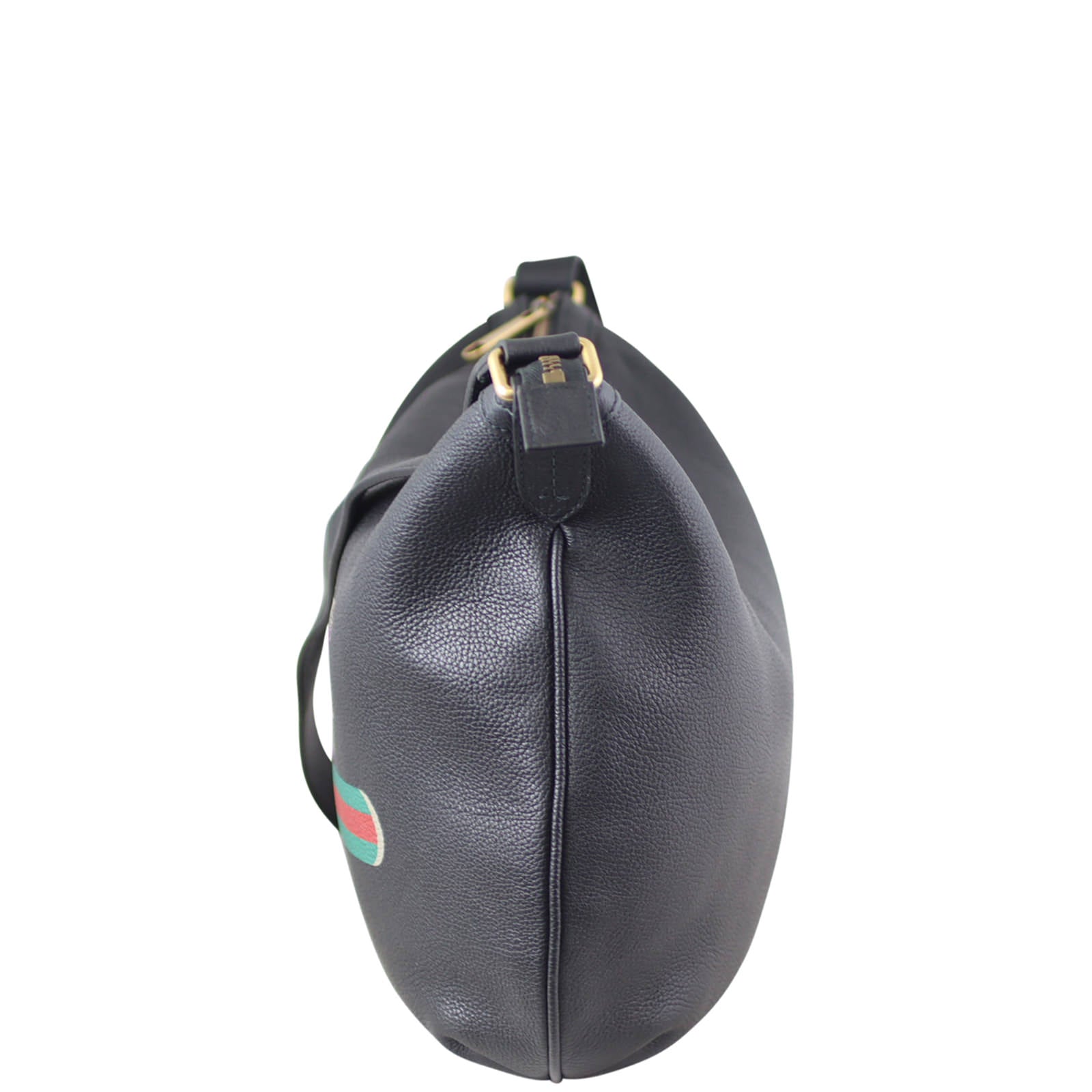 Gucci Print Half-Moon Hobo Bag