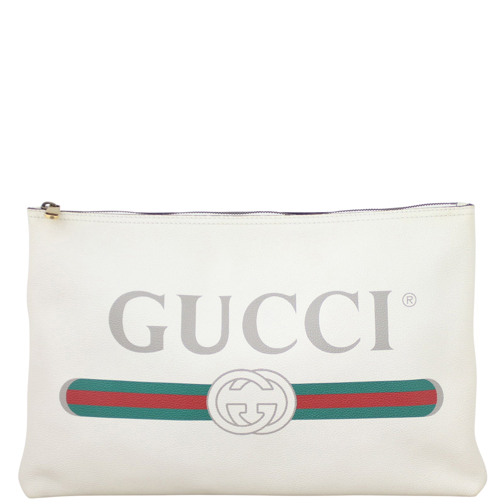 Gucci Print Leather Pouch