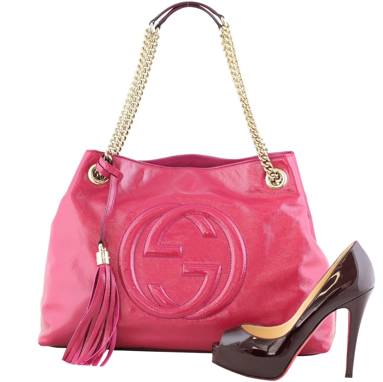 Gucci Soho Chain Shoulder Bag Patent