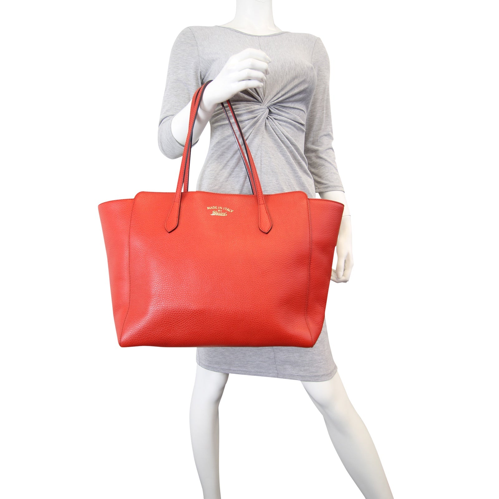 Gucci Swing Medium Leather Tote