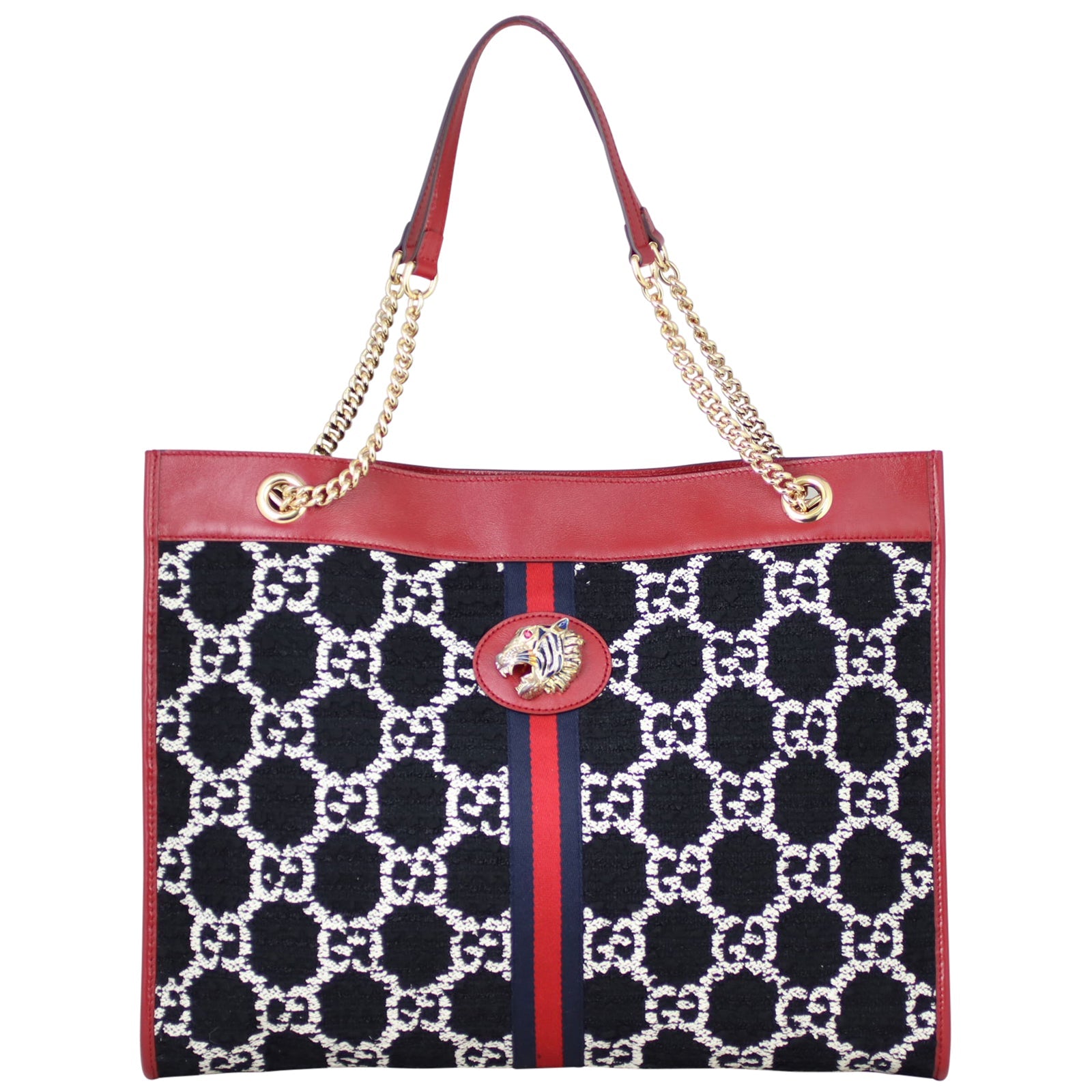 Gucci Tweed Rajah Large Tote