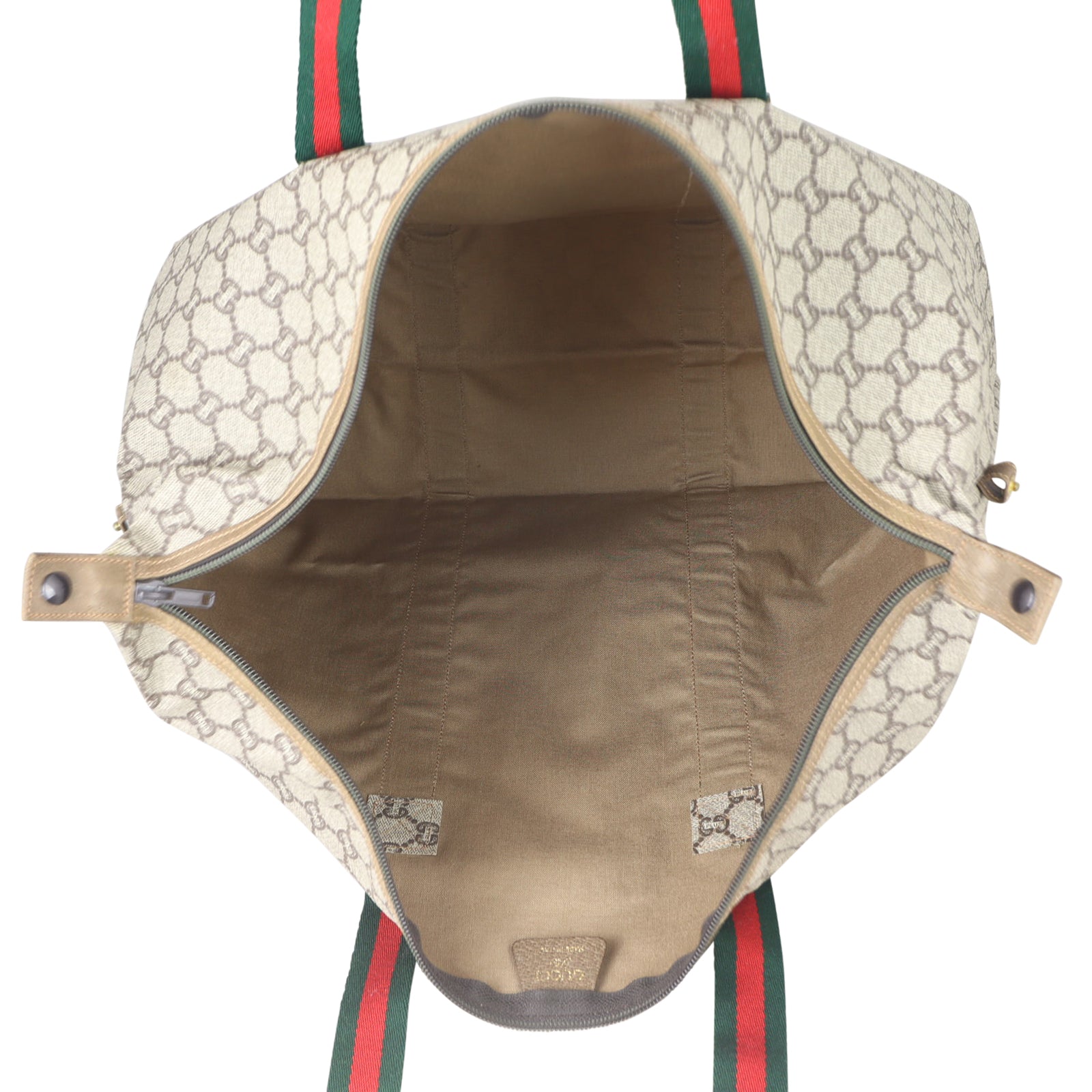 Gucci Vintage GG Plus Web Travel Tote