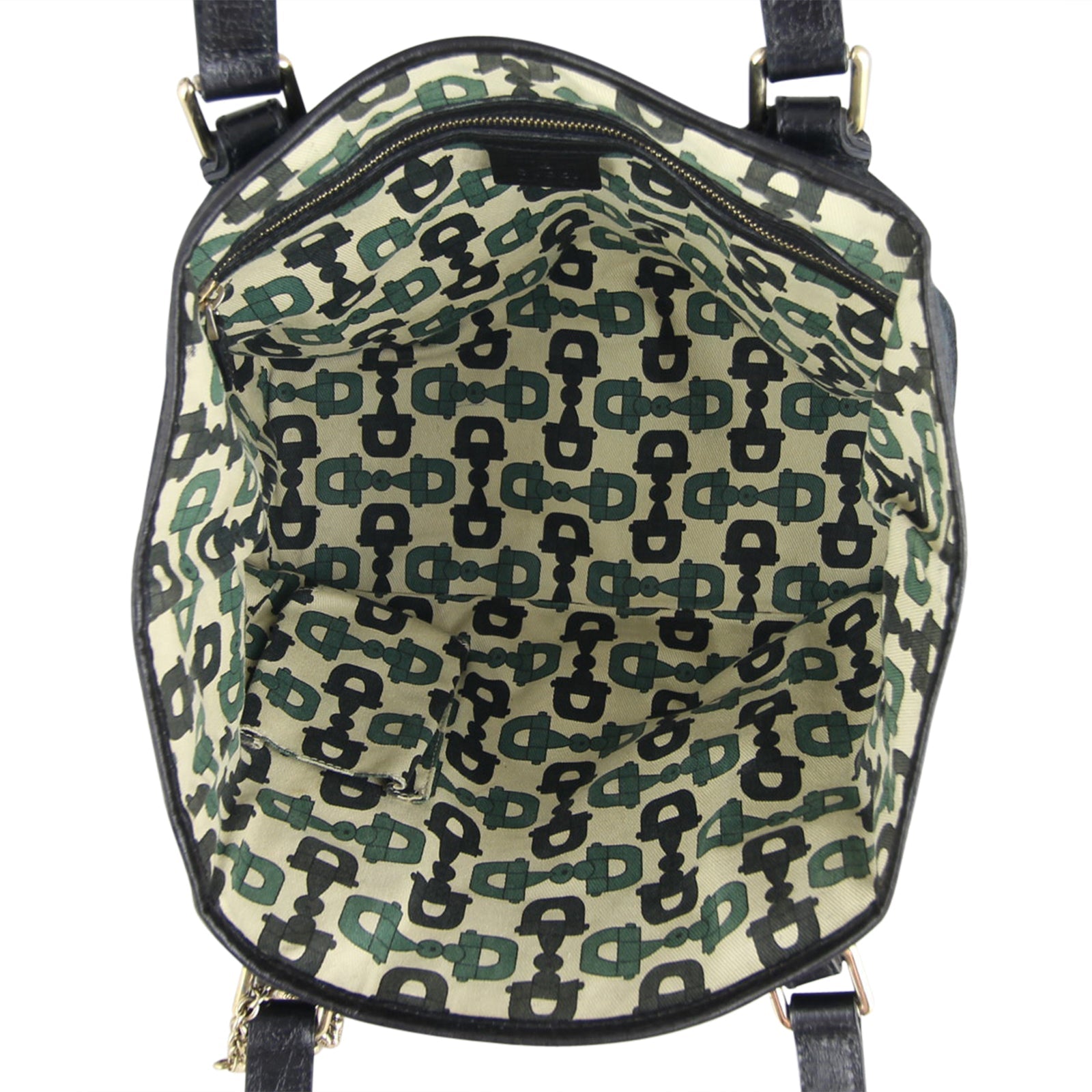 Gucci GG Web Sherry Line Shoulder Tote
