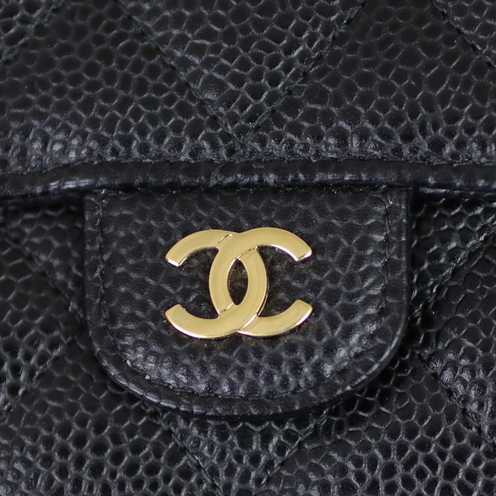 Chanel Classic Flap Long Wallet | Black Gold Hardware