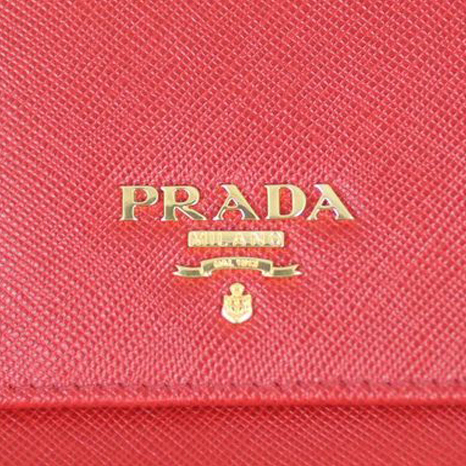 Prada Saffiano Metal Wallet on Strap