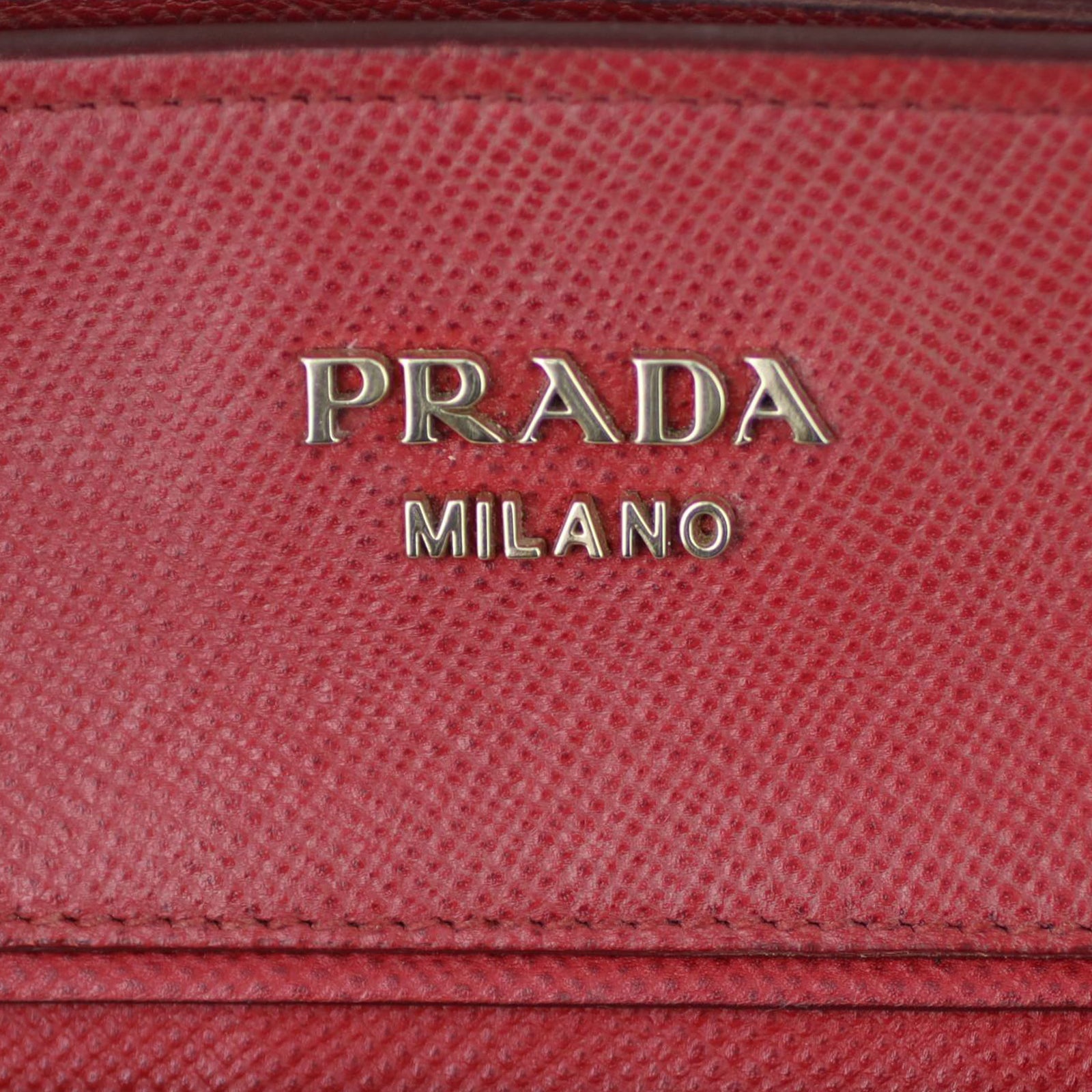 Prada Saffiano and Canvas Top Handle Tote