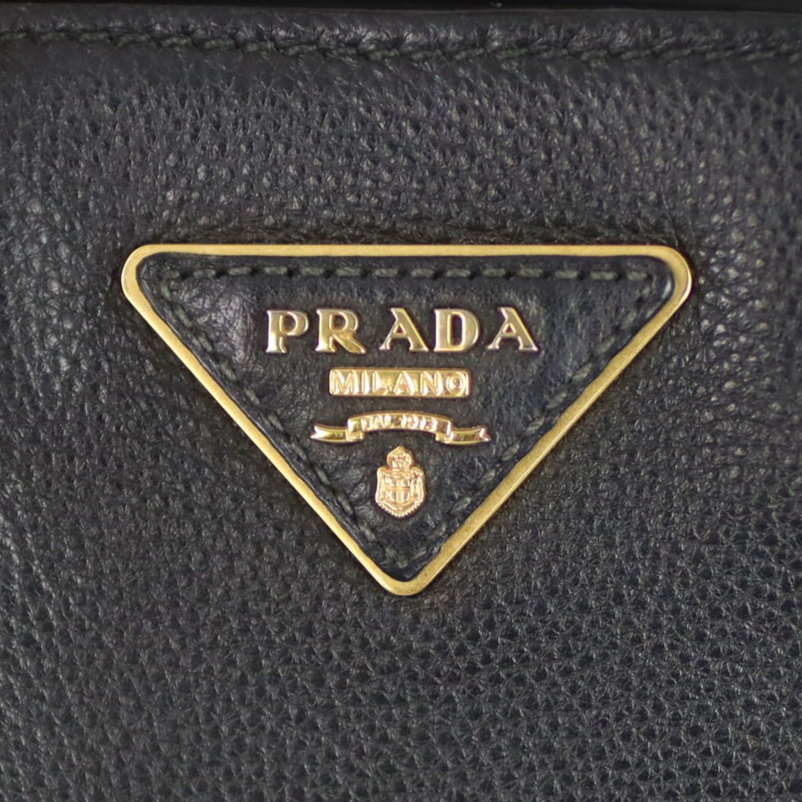 Prada Vitello Grain Top Handle Tote