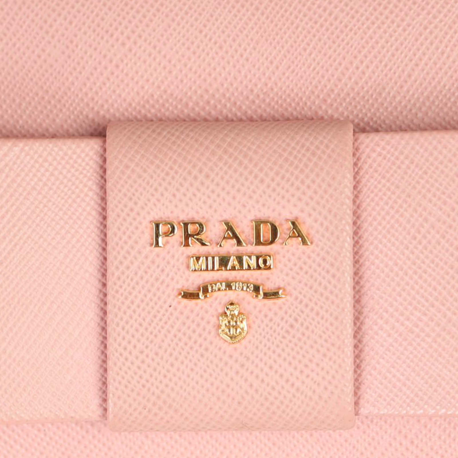 Prada Saffiano Lux Bow Wallet on Strap