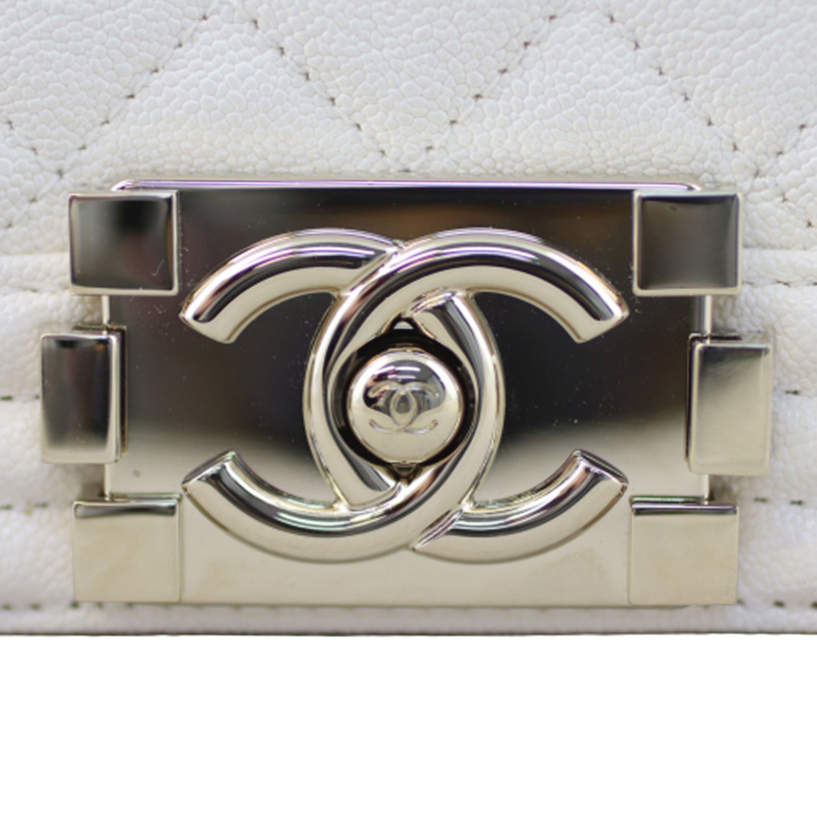 Chanel Boy Old Medium | White