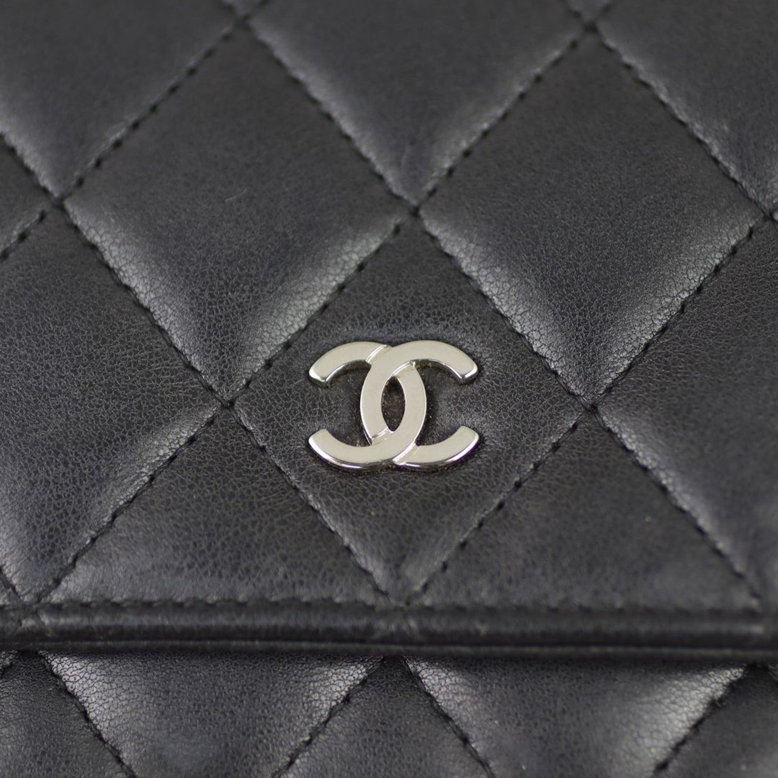 Chanel Classic Wallet on Chain | Black Lambskin Leather