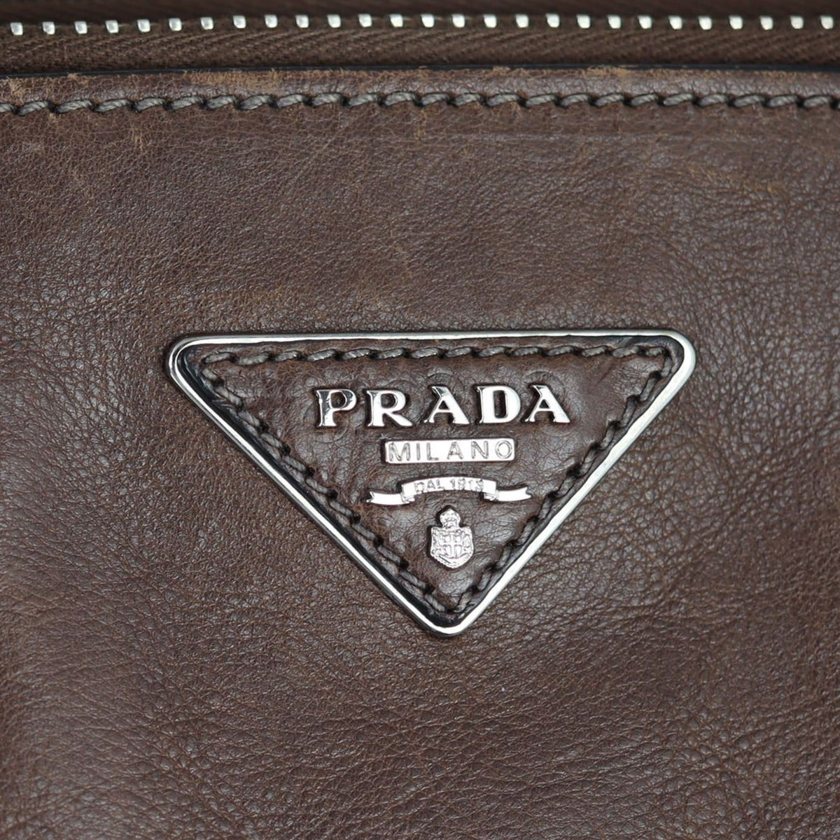 Prada Twin Pocket Glace Calfskin Tote