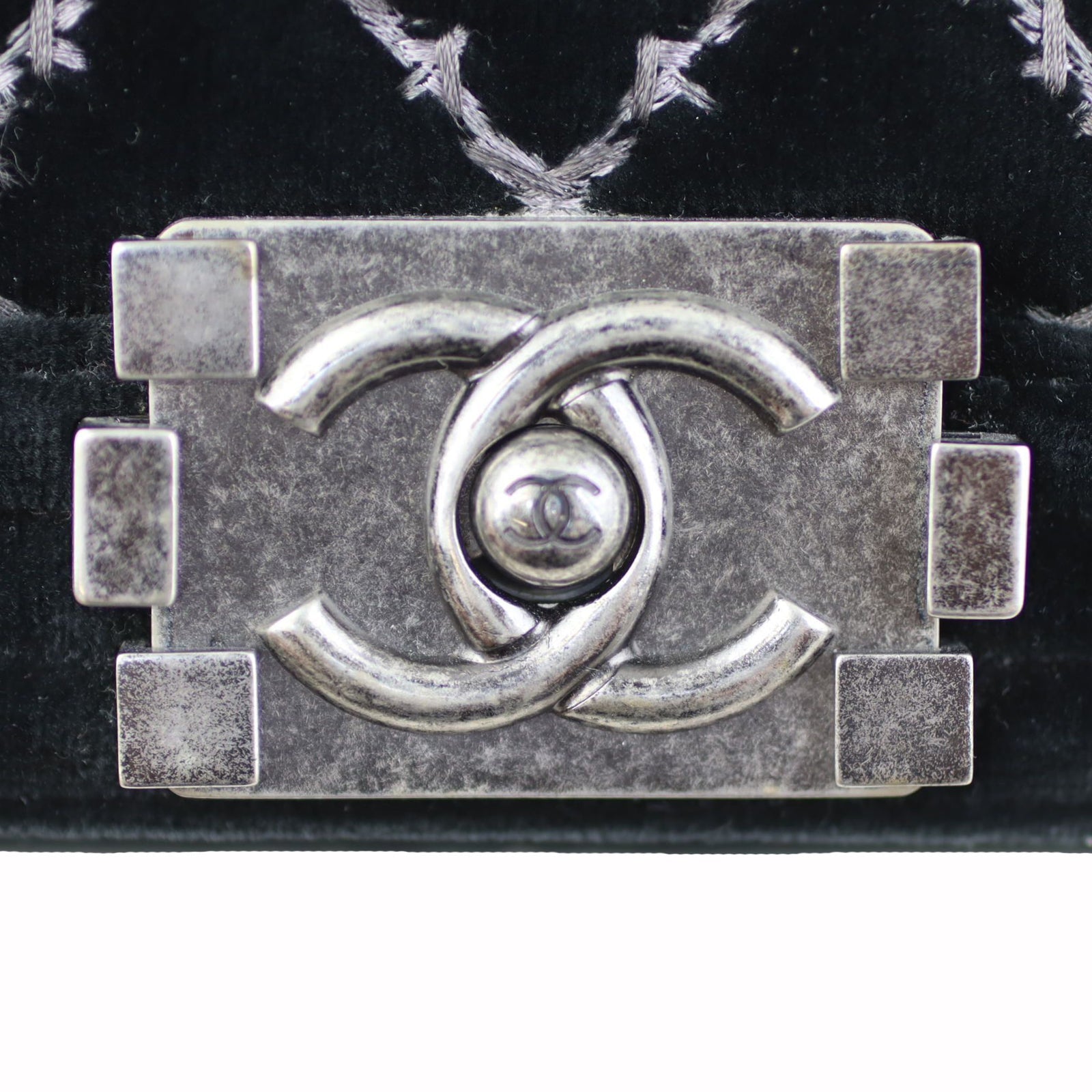Chanel Boy Old Medium Velvet