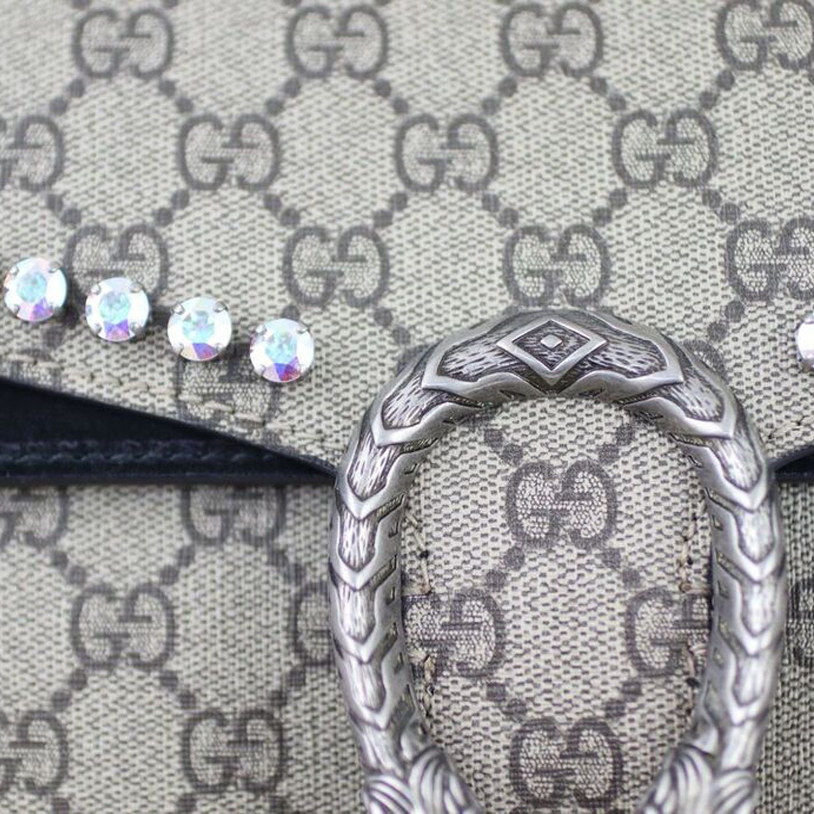 Gucci Dionysus Crystal Embellished Small Shoulder Bag