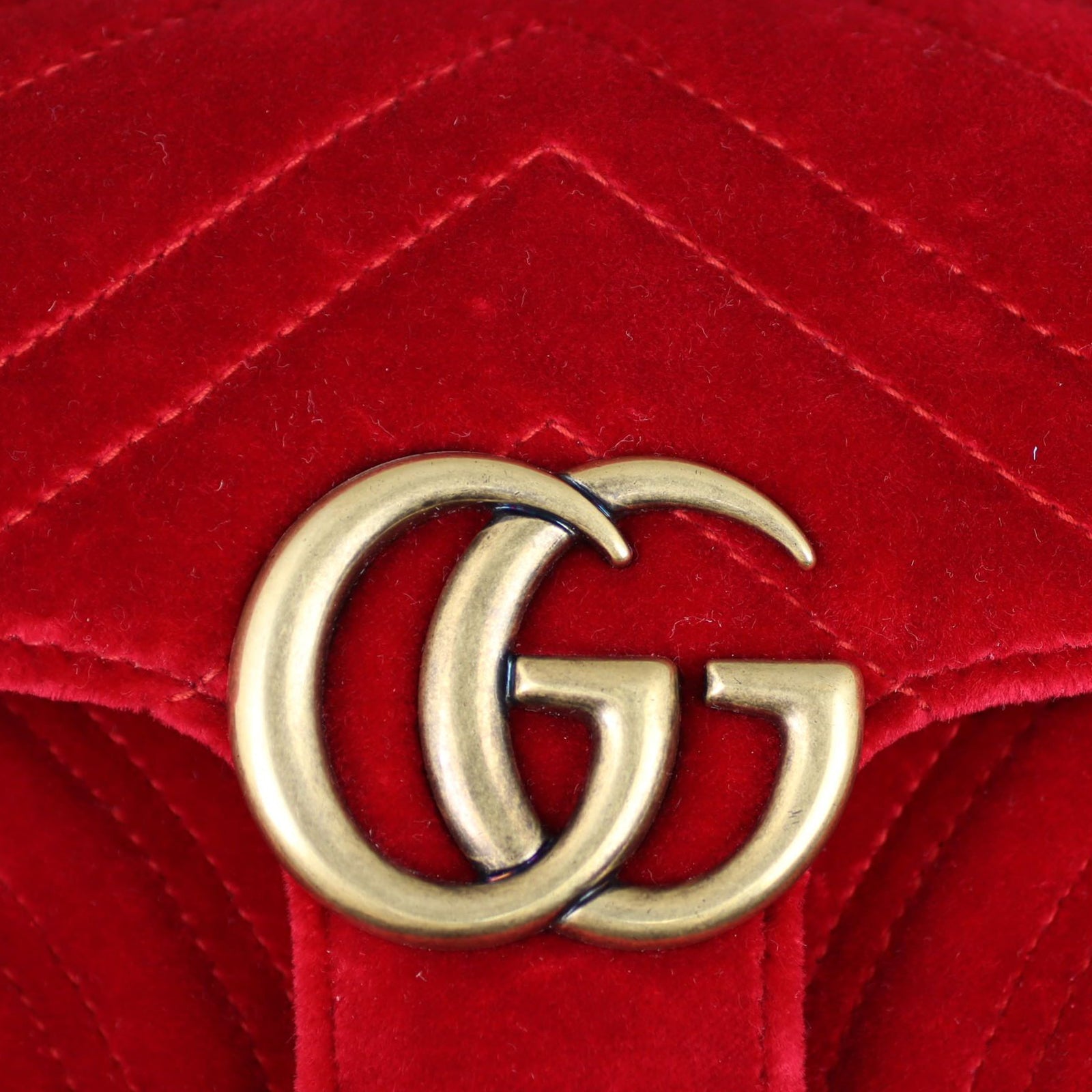 Gucci GG Marmont Velvet Mini Shoulder Bag