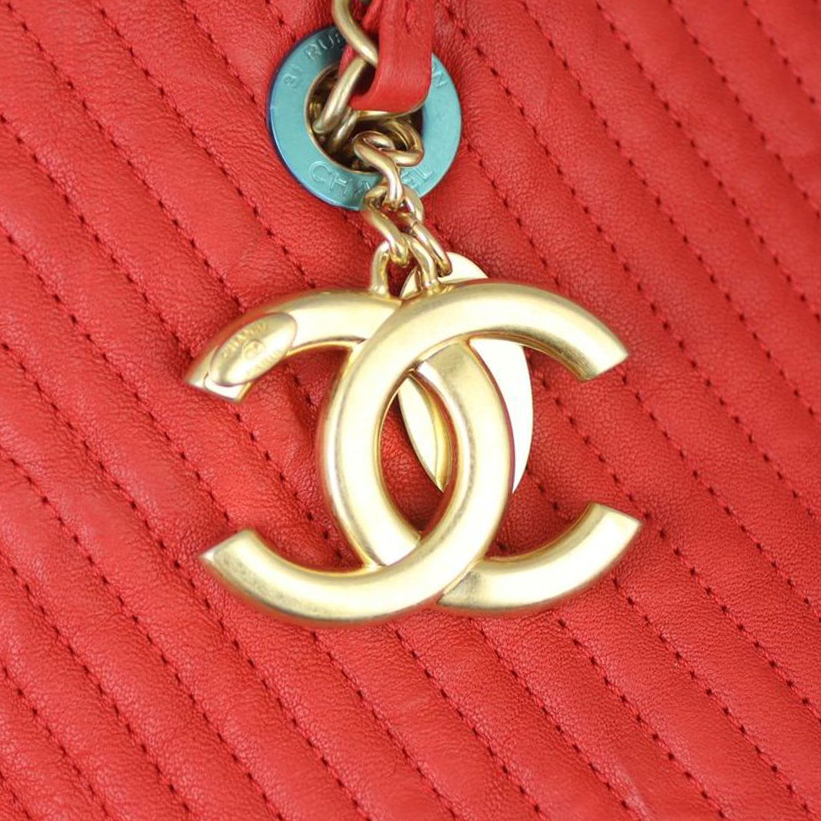 Chanel CC Chevron Surpique Tote