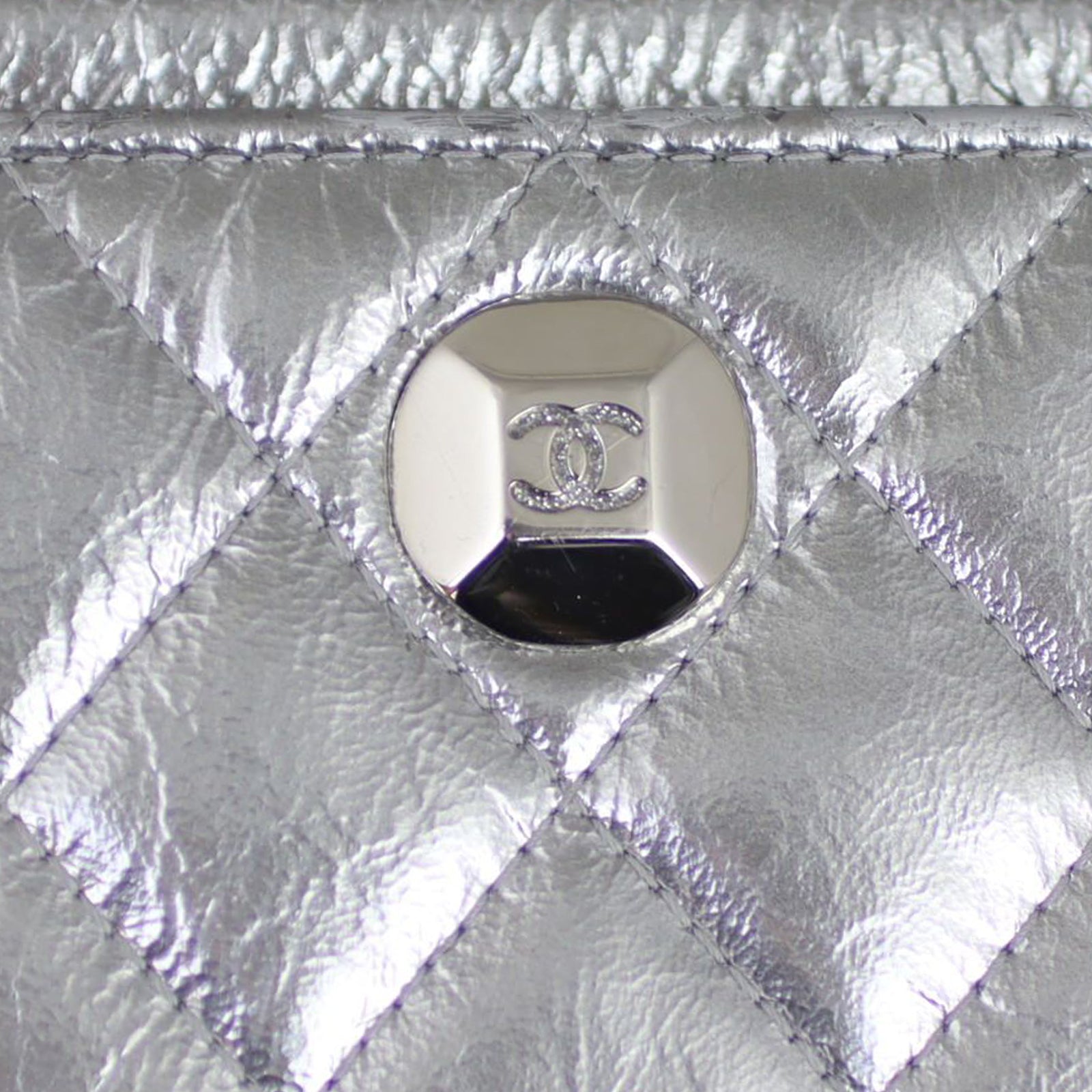 Chanel Metallic Small Zip Pouch