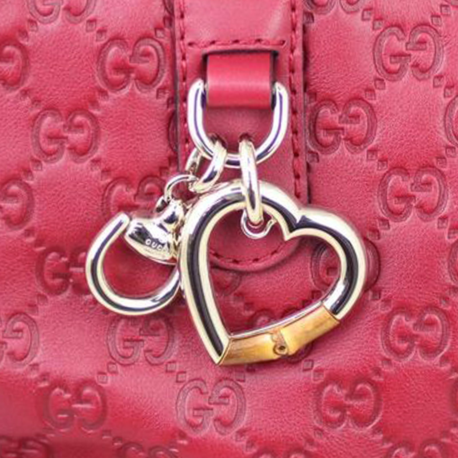Gucci Heart-Bit Guccissima Bowler