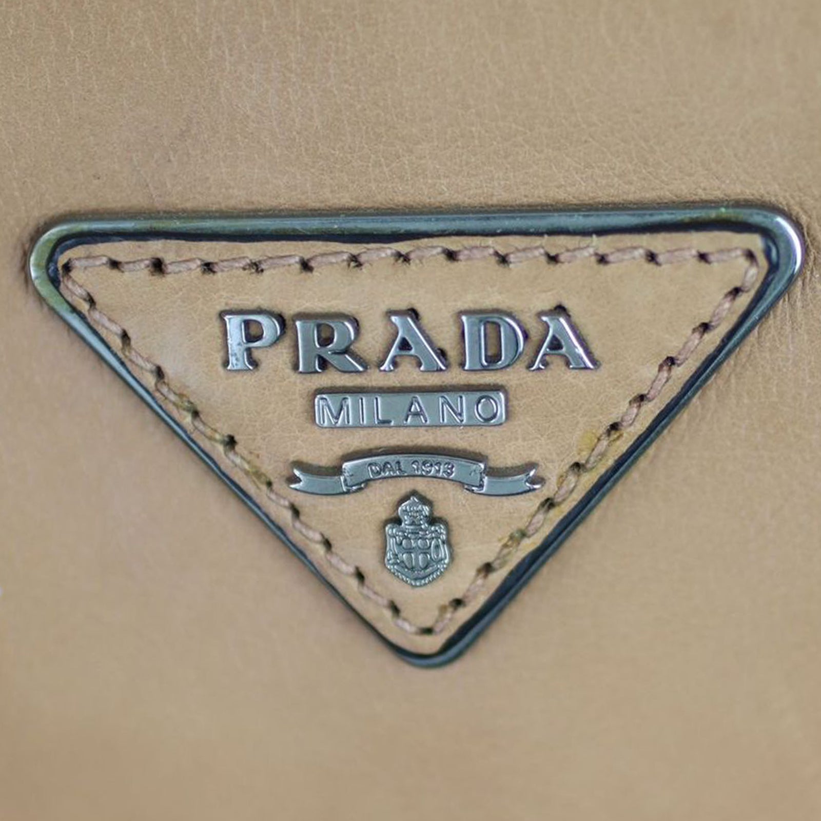 Prada Twin Pocket Glace Calfskin Tote Small