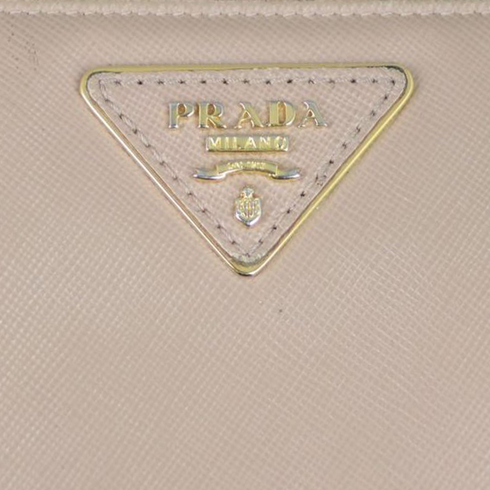 Prada Saffiano Zip Around Large Wallet