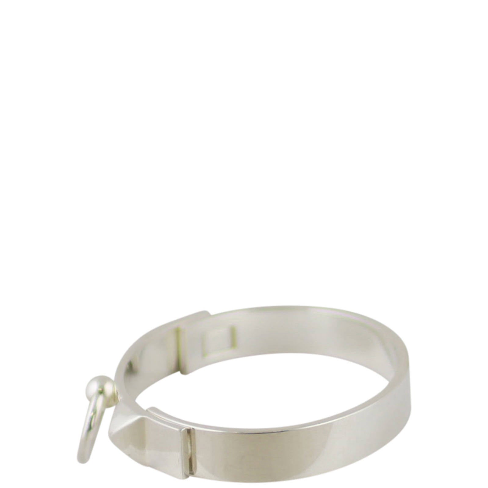Hermes Collier de Chien Silver Bracelet Small
