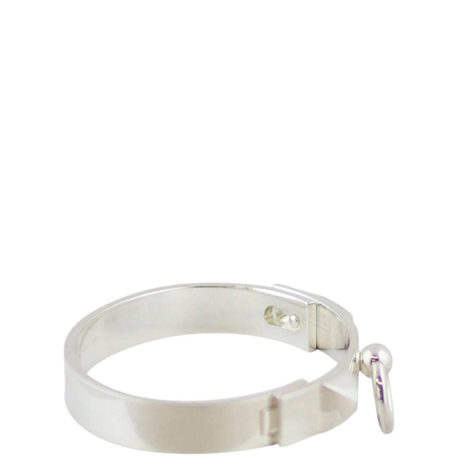 Hermes Collier de Chien Silver Bracelet Small