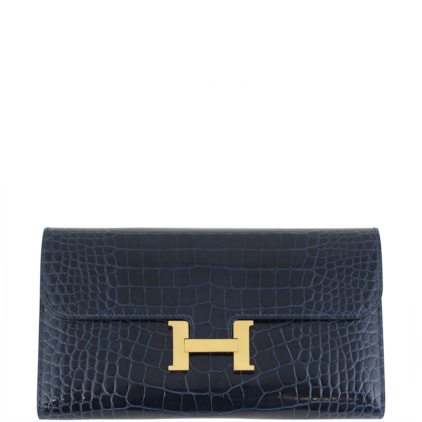 Hermes Constance Verso Long Wallet Alligator