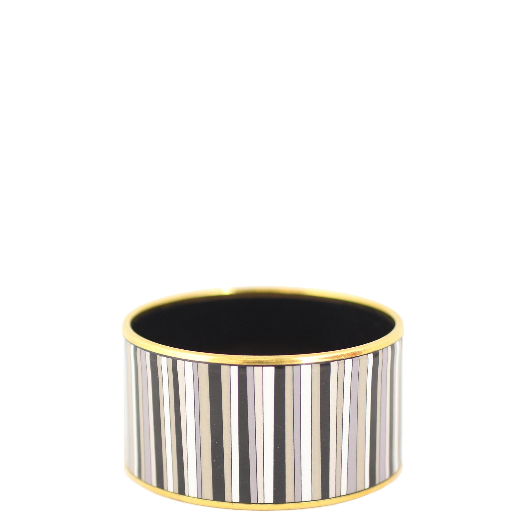 Hermes Extra Wide Carioca Stripes Bangle