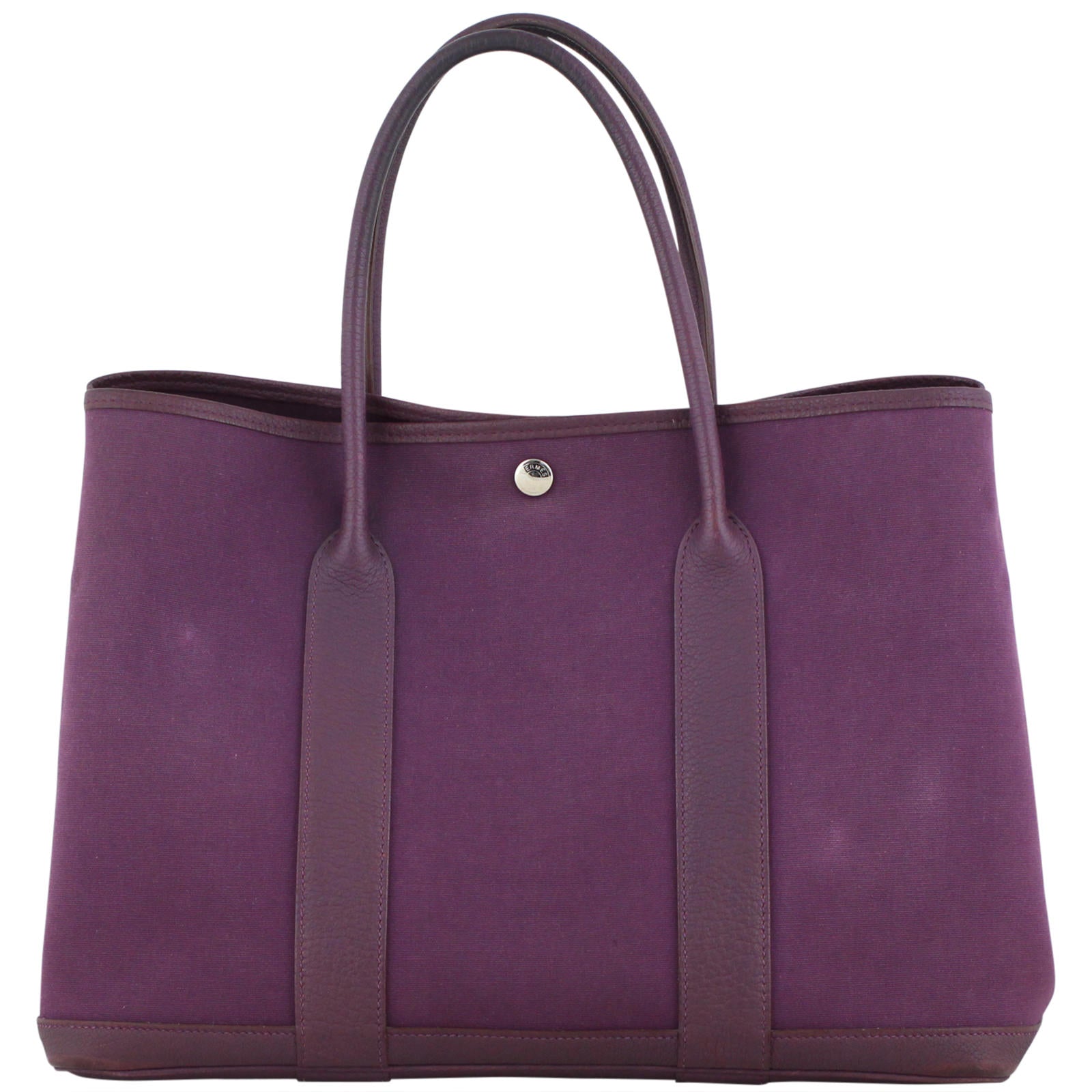 Hermes Garden Party 36 Bag Officier Canvas