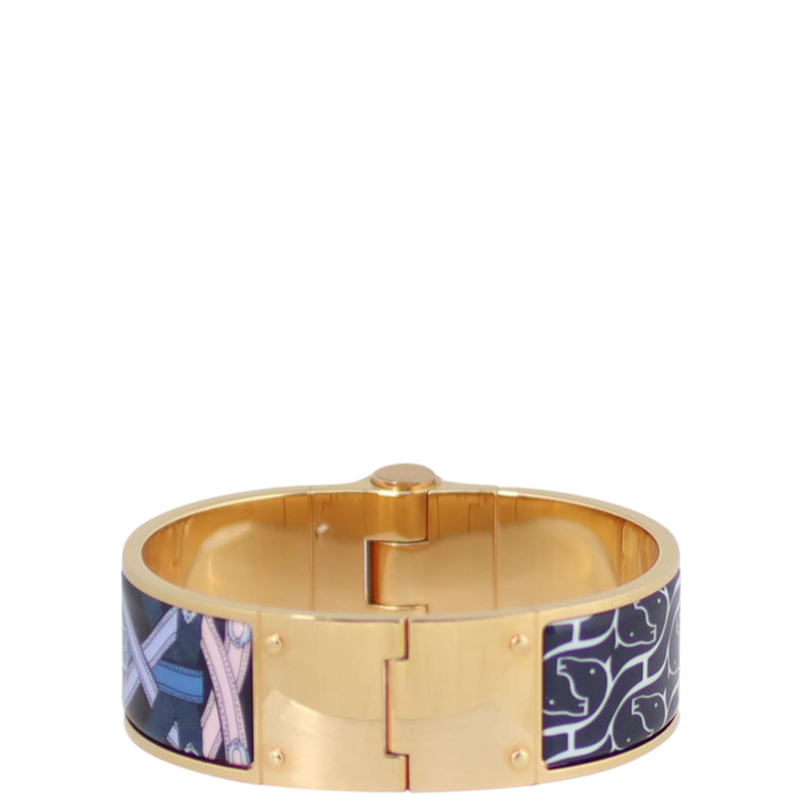Hermes Wide Enamel Bracelet