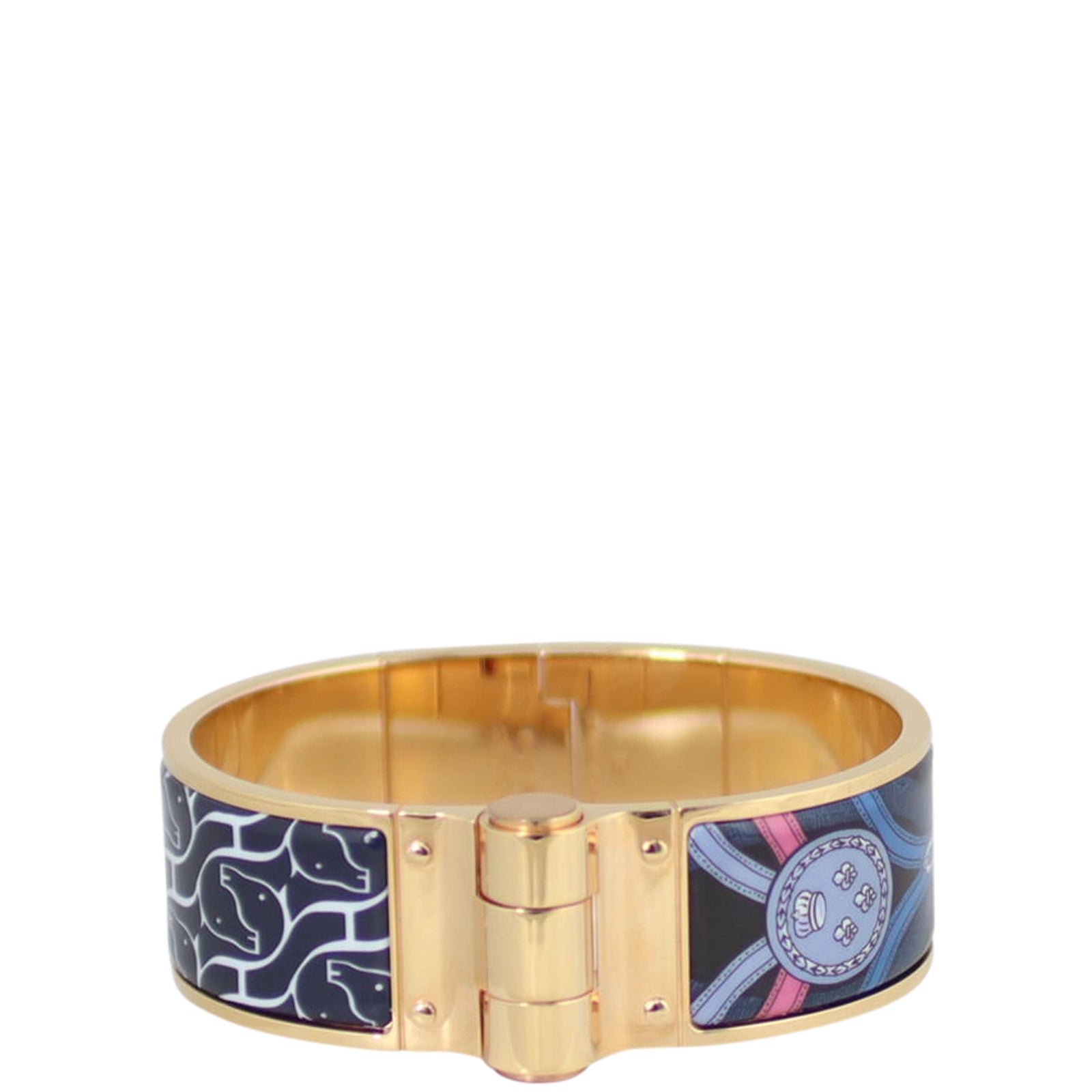 Hermes Wide Enamel Bracelet