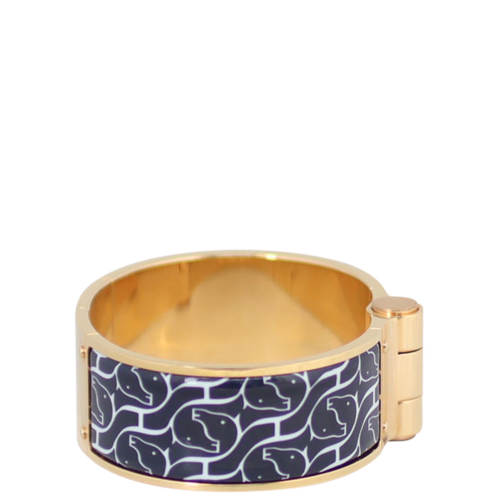 Hermes Wide Enamel Bracelet