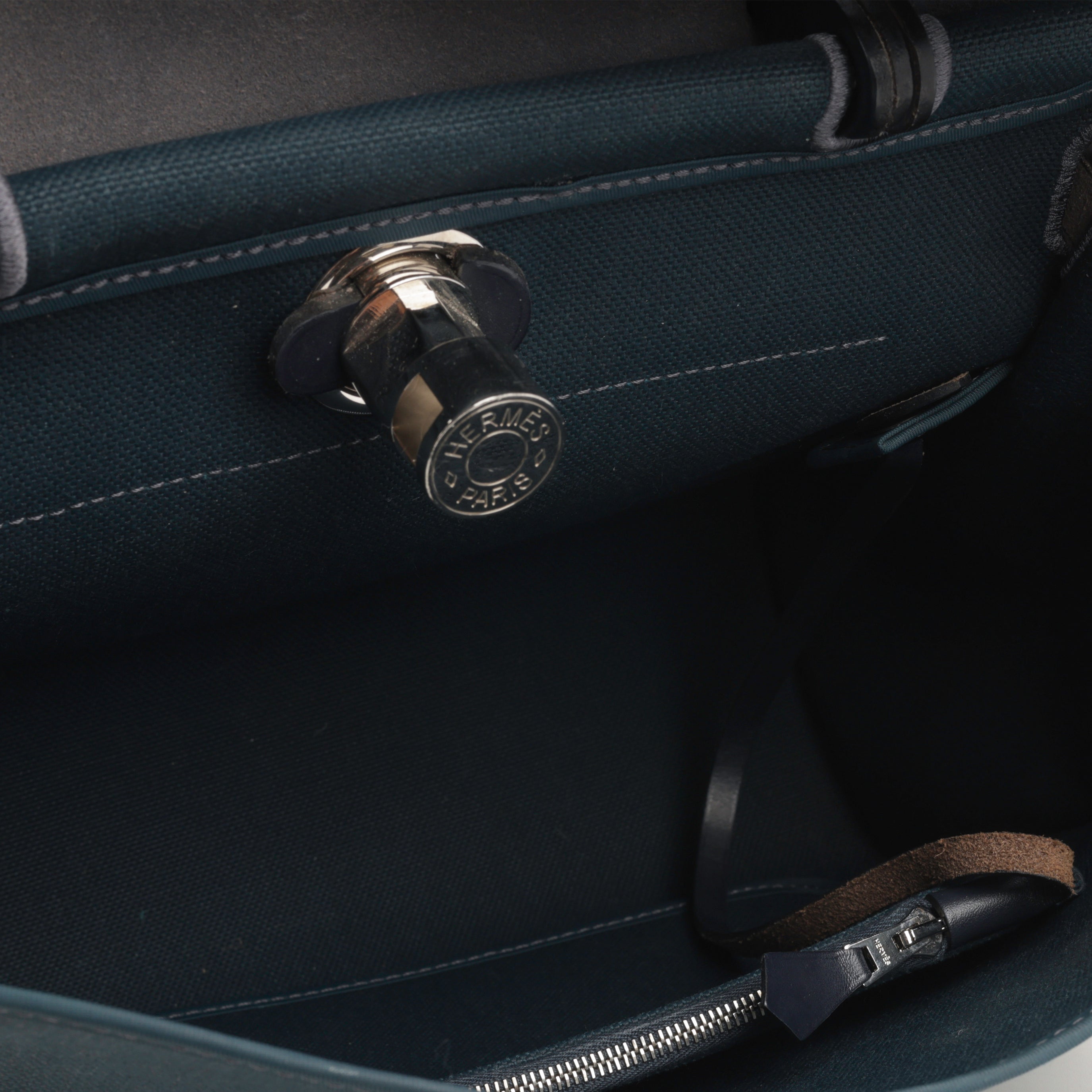 Hermès Herbag 31 - Bleu Ocean Canvas /  Indigo Hunter | Palladium Hardware
