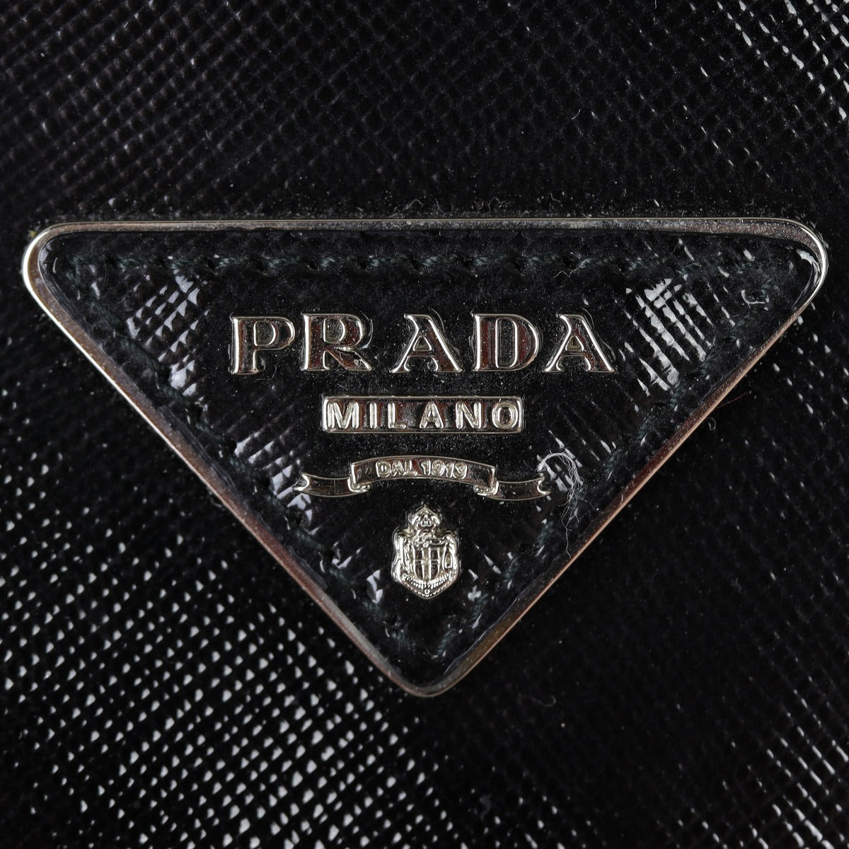 Prada Saffiano Vernice Lux Galleria Double Zip Tote Small