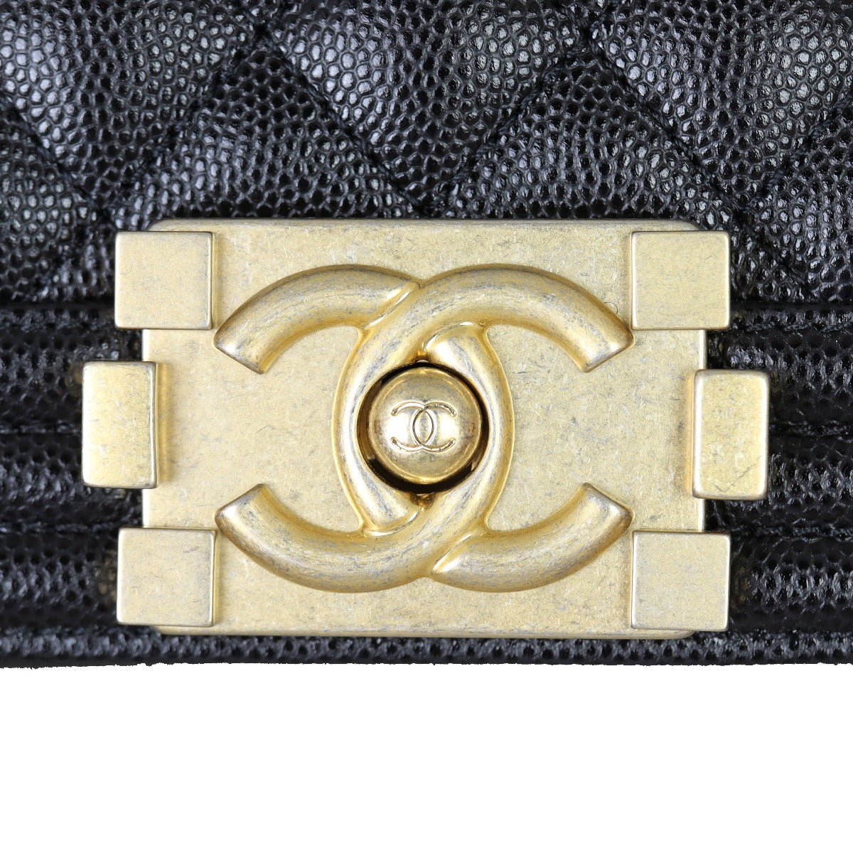 Chanel Boy Old Medium | Black 28 Series